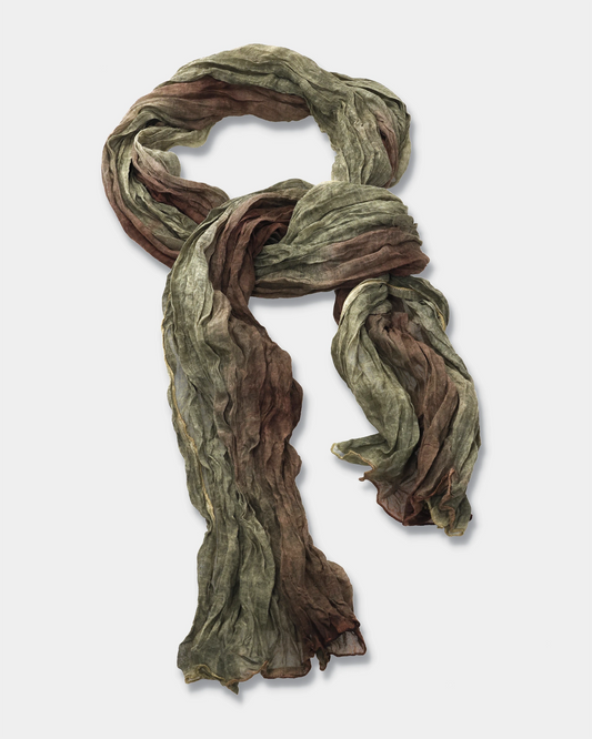 Moss Cocoa Crinkle Scarf