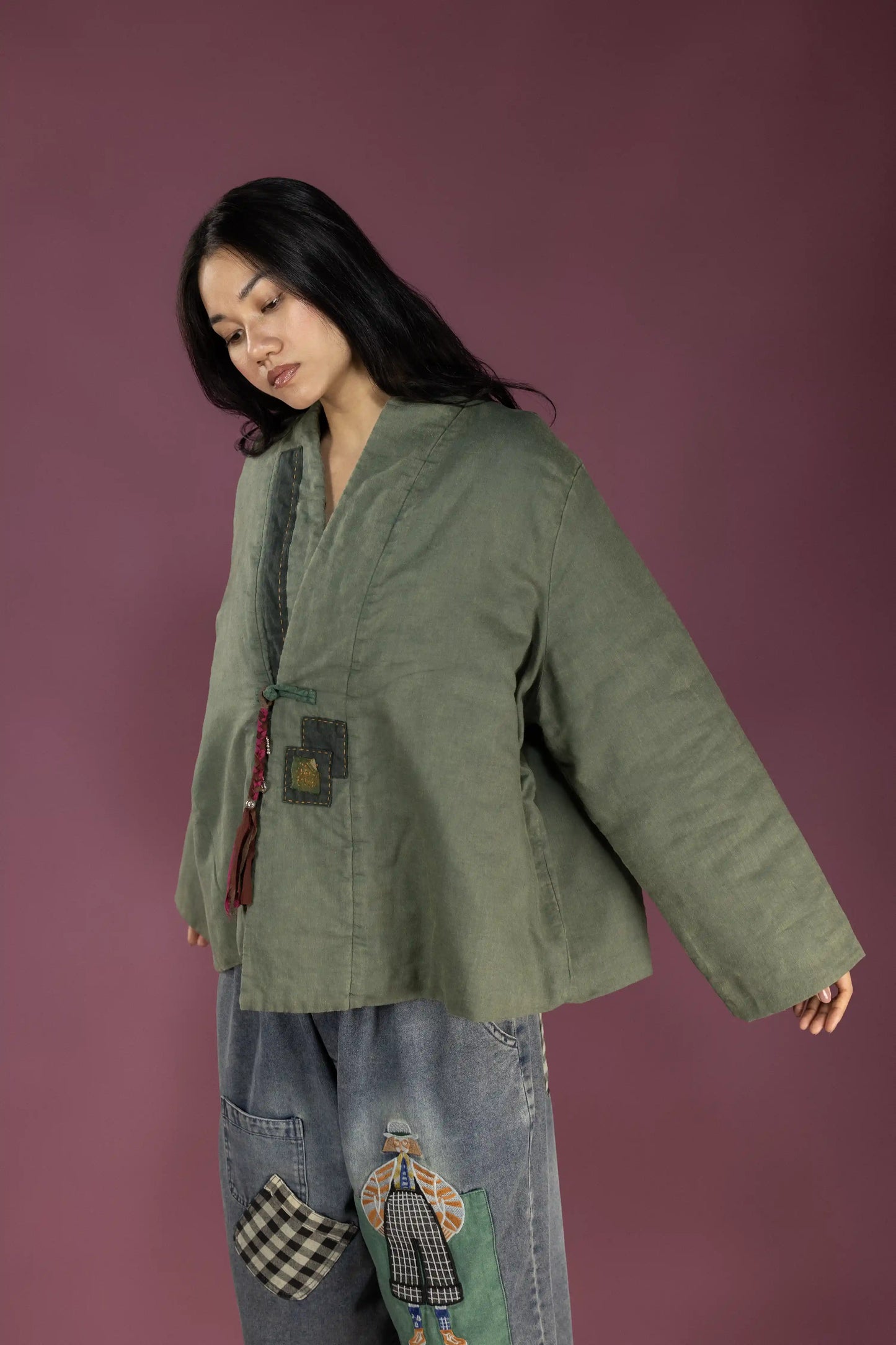 Willow Tassel Linen Jacket