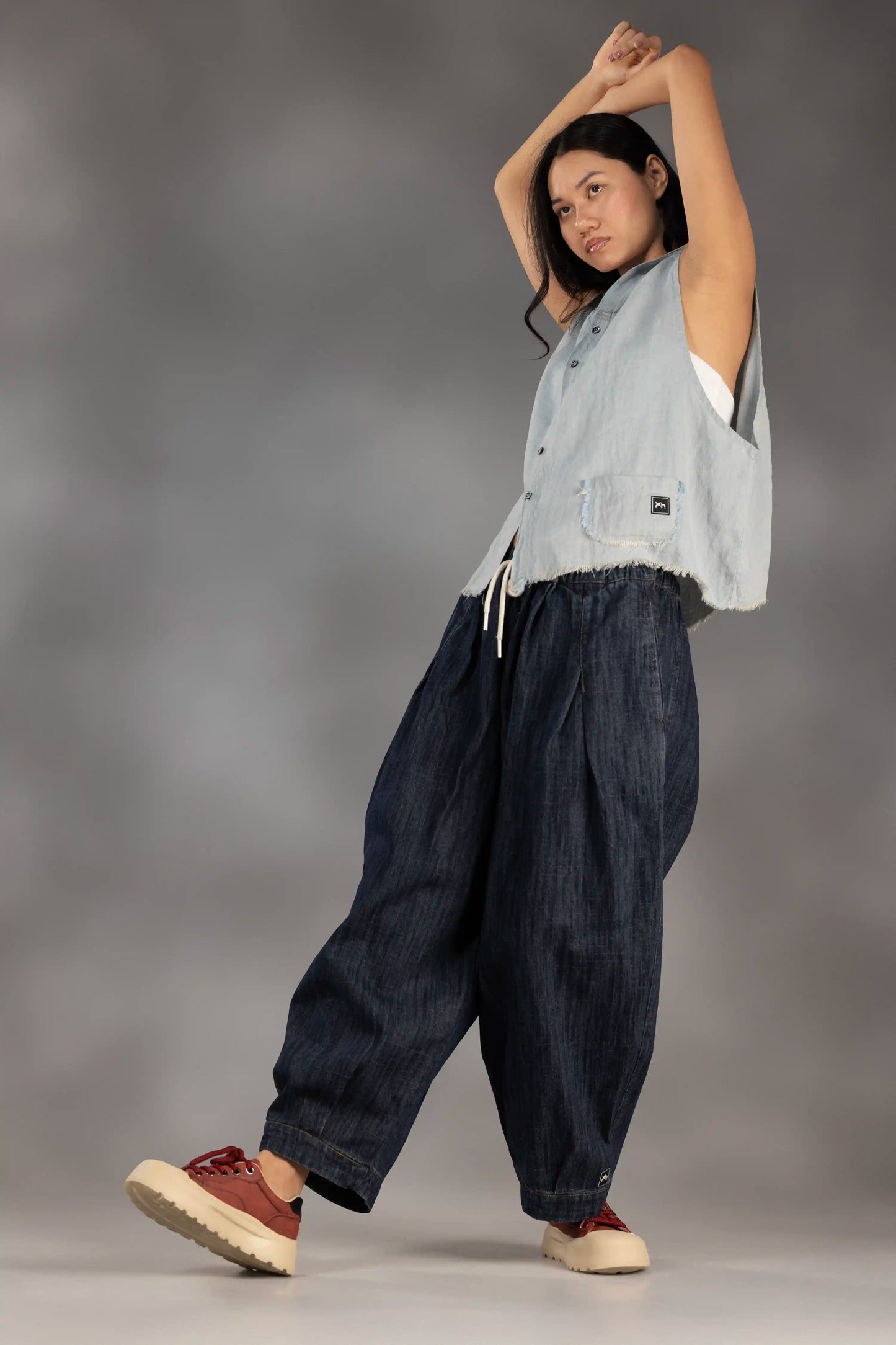 Indigo Easy Denim Pants