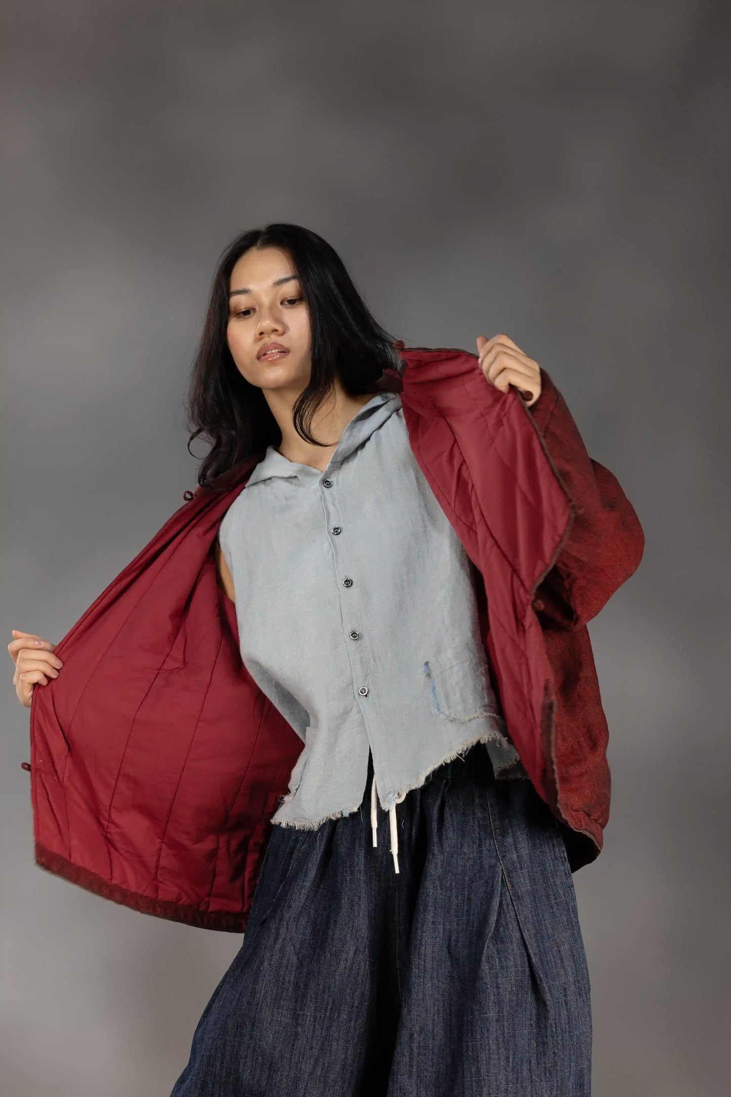 Heritage Padded Jacket (Dark Red)
