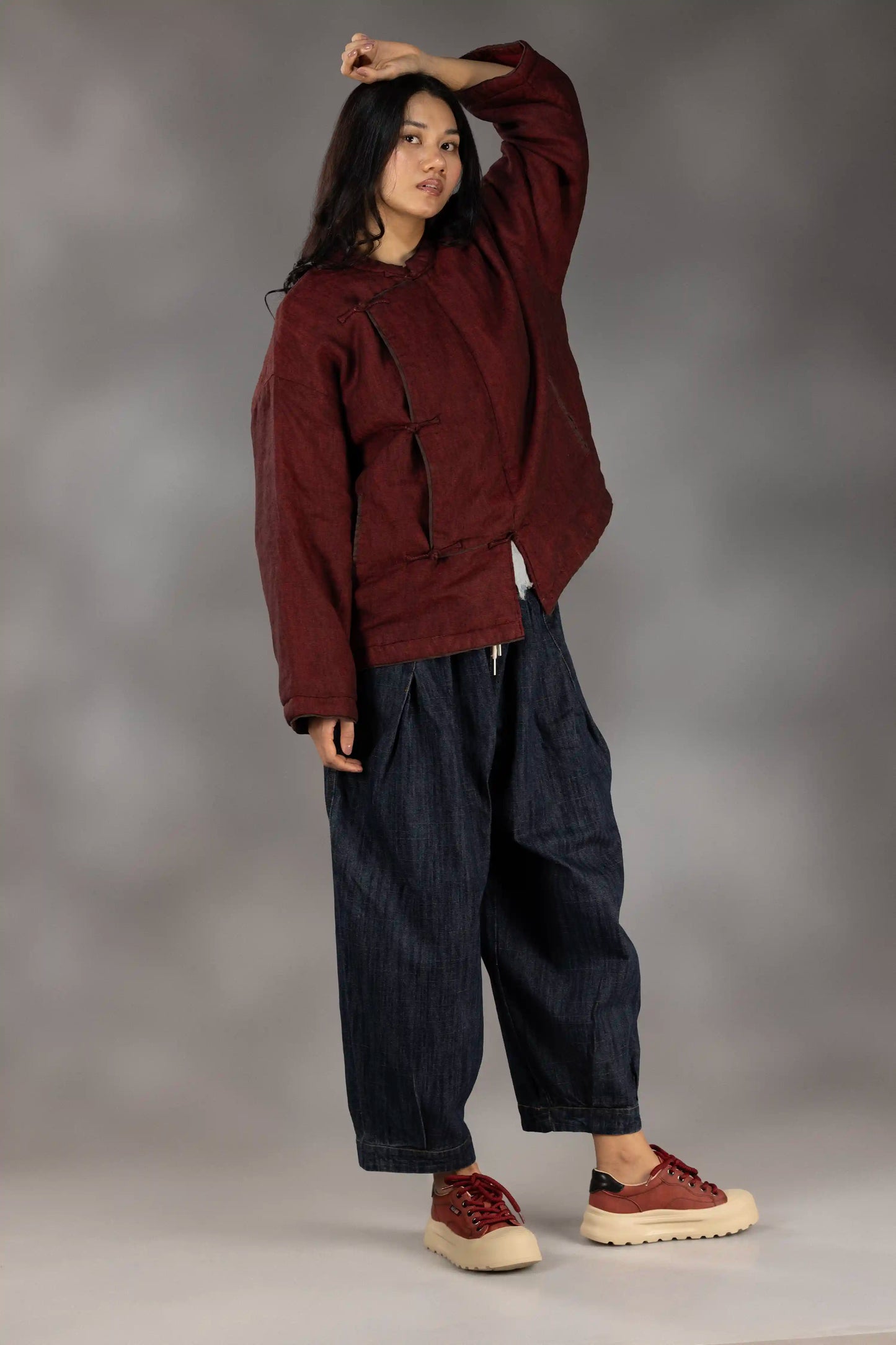 Heritage Padded Jacket (Dark Red)