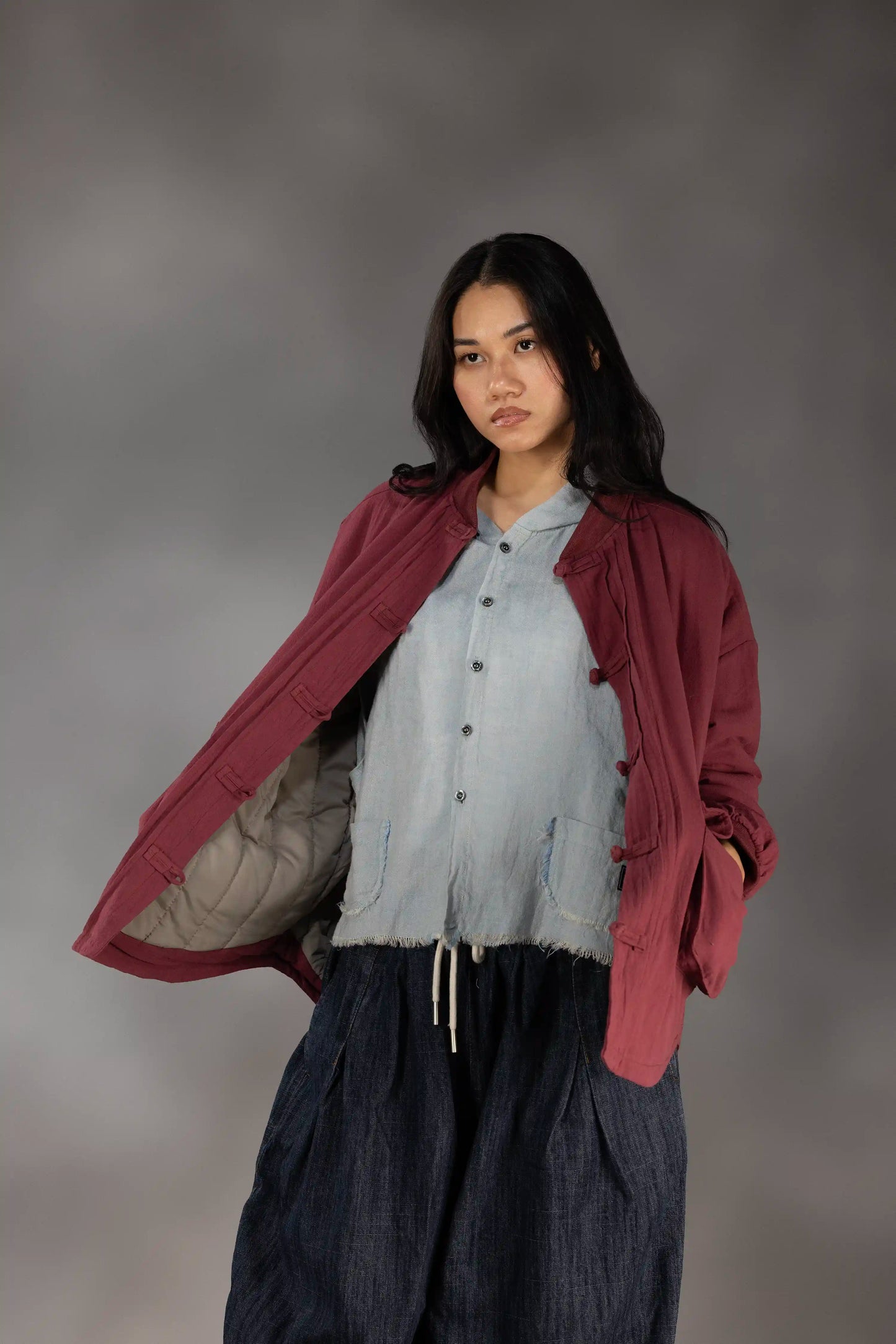 Claret Quilted Heritage Jacket