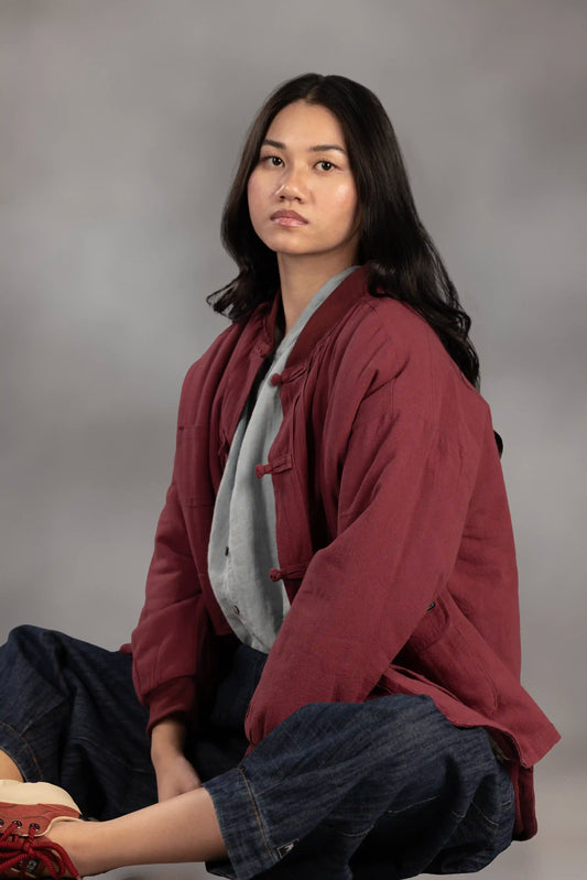 Claret Quilted Heritage Jacket