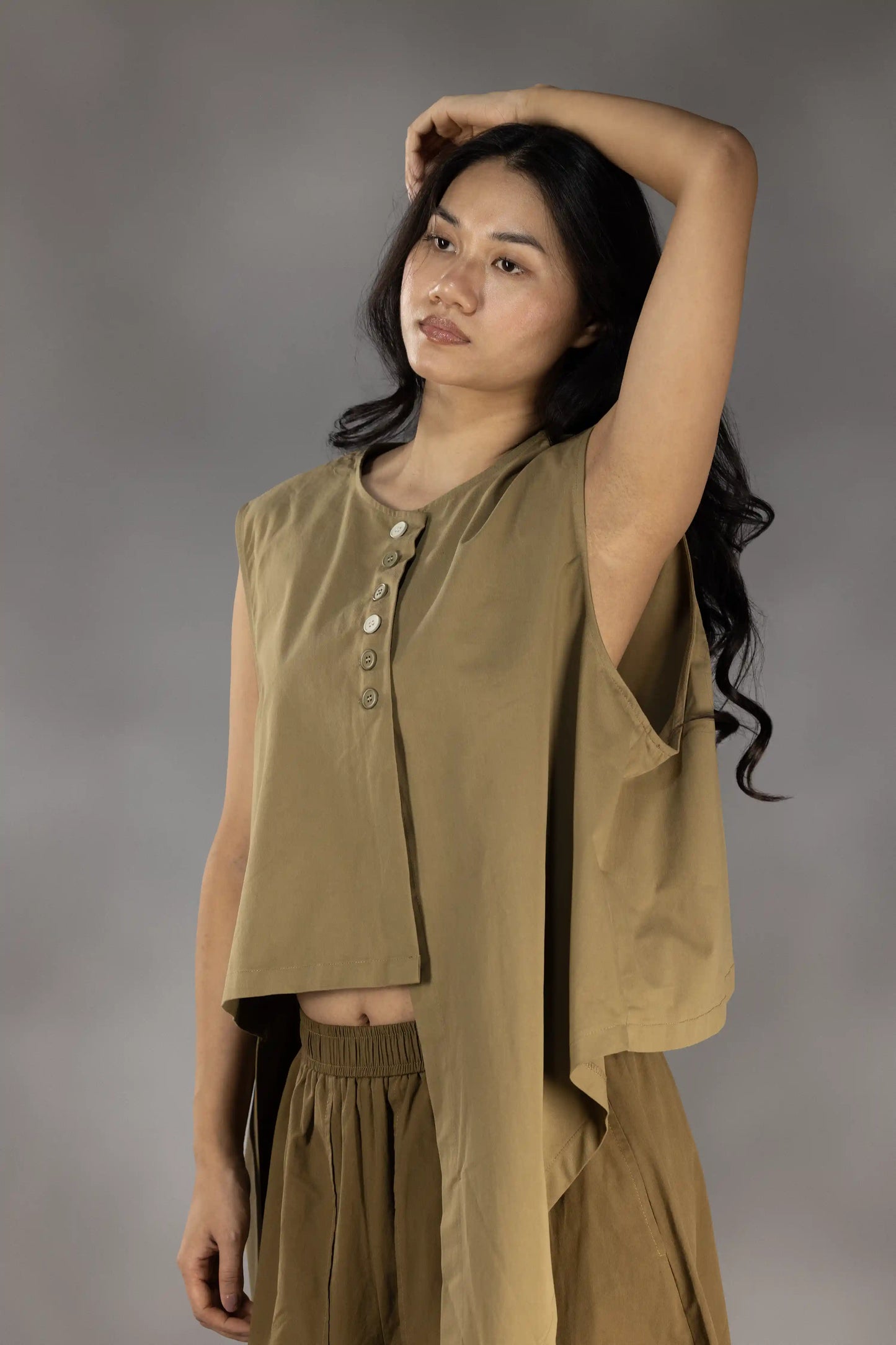 Sidefall Drape Vest