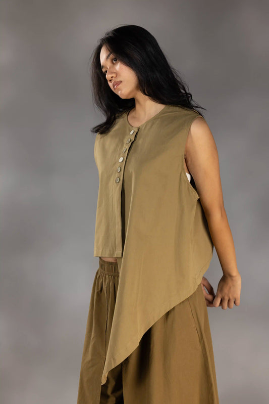 Sidefall Drape Vest