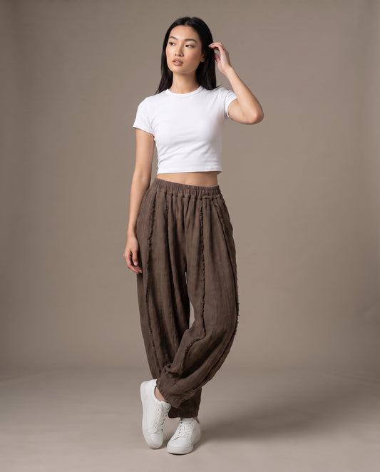 Ease Pants - Coffee Brown
