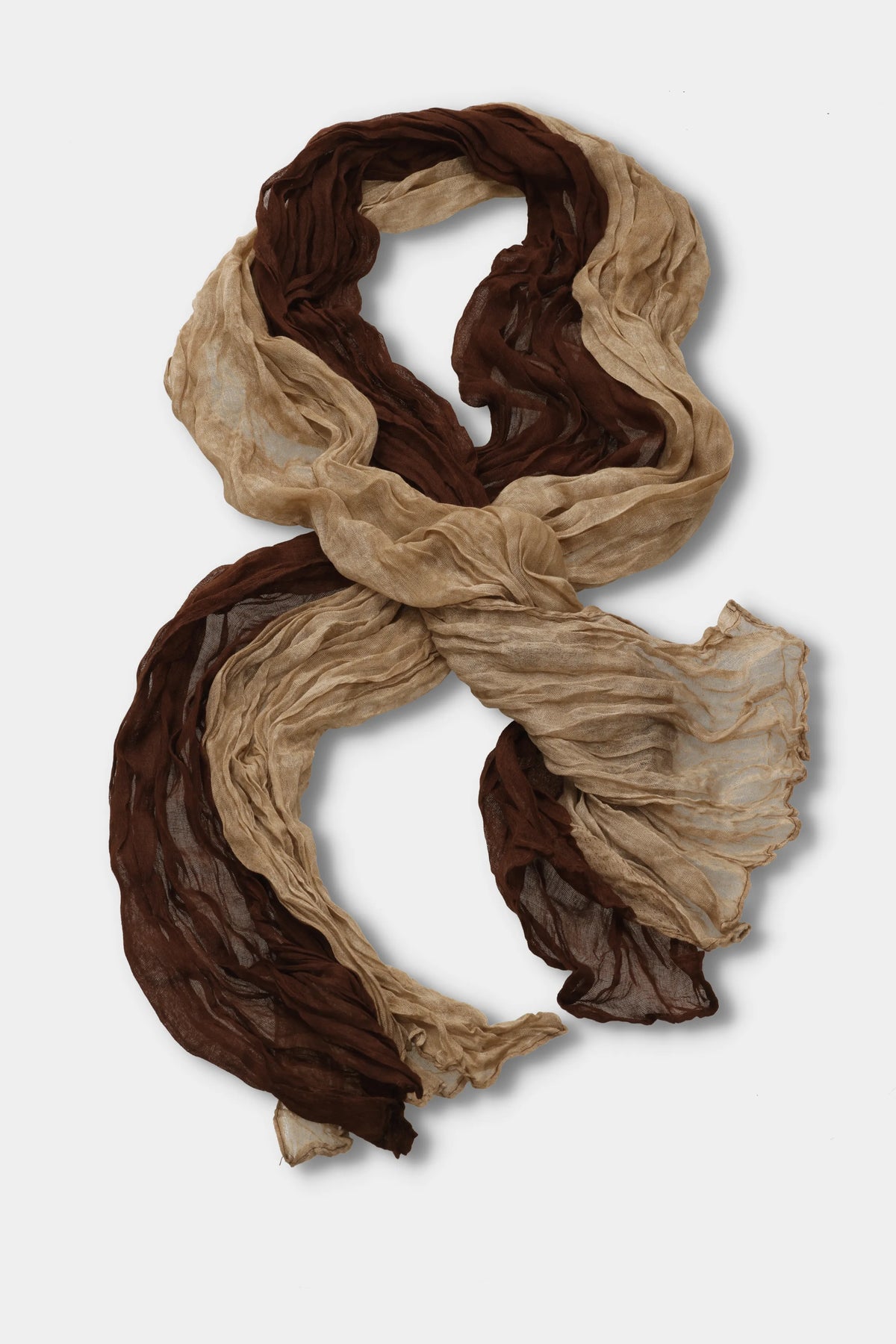 Cocoa Sand Crinkle Scarf