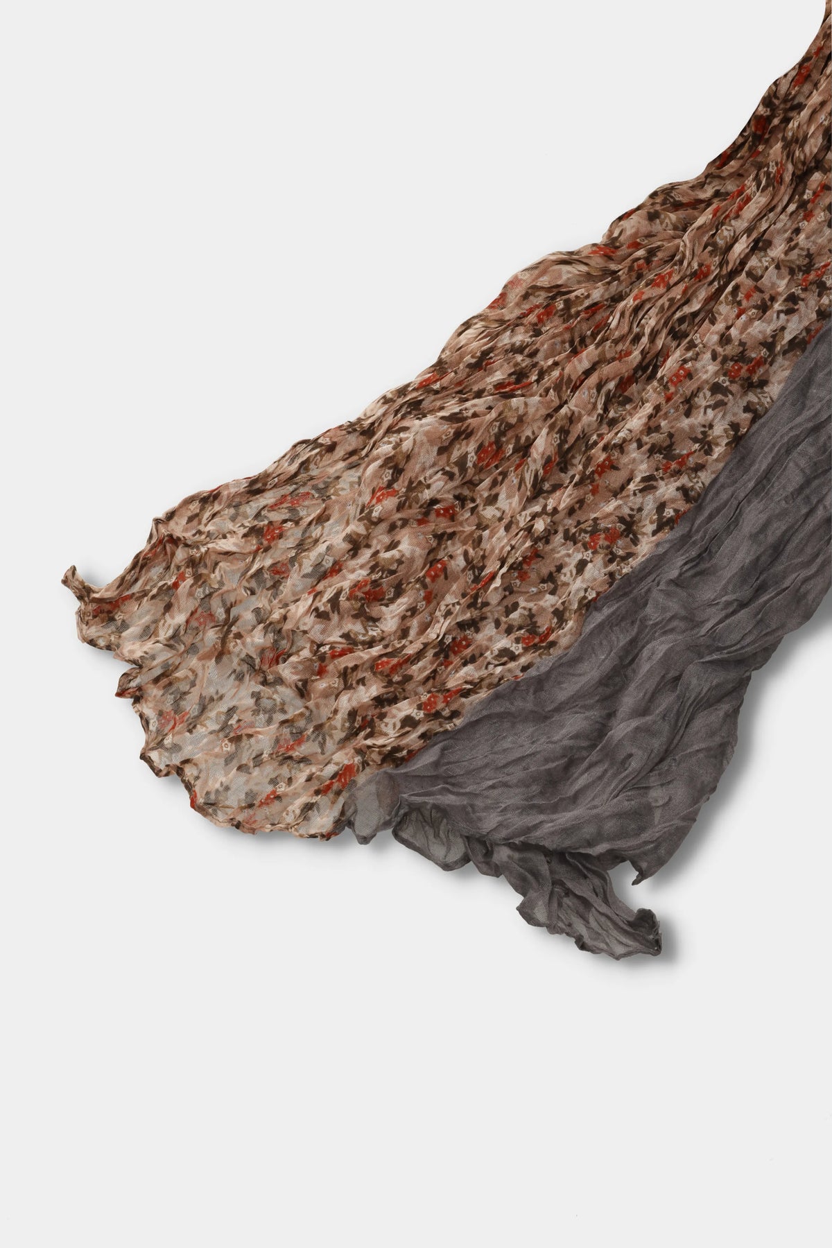 Dusk Garden Contrast Crinkle Scarf