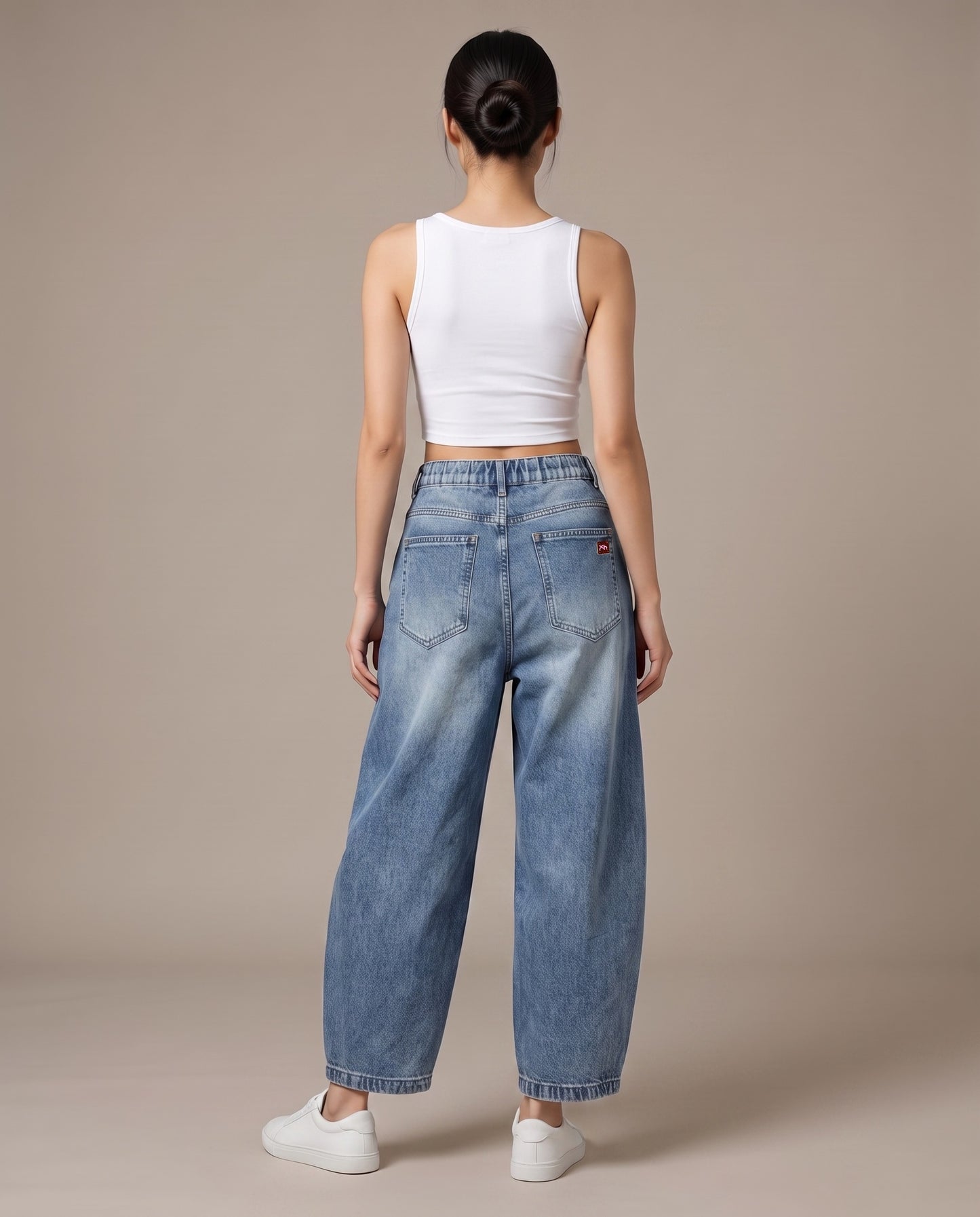 Denim Arc Trousers - Vintage Blue