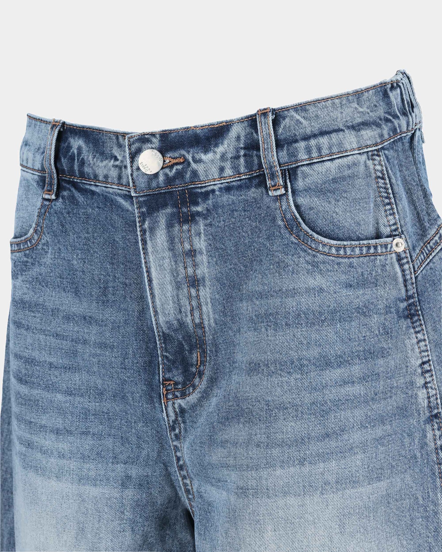 Denim Arc Trousers - Vintage Blue
