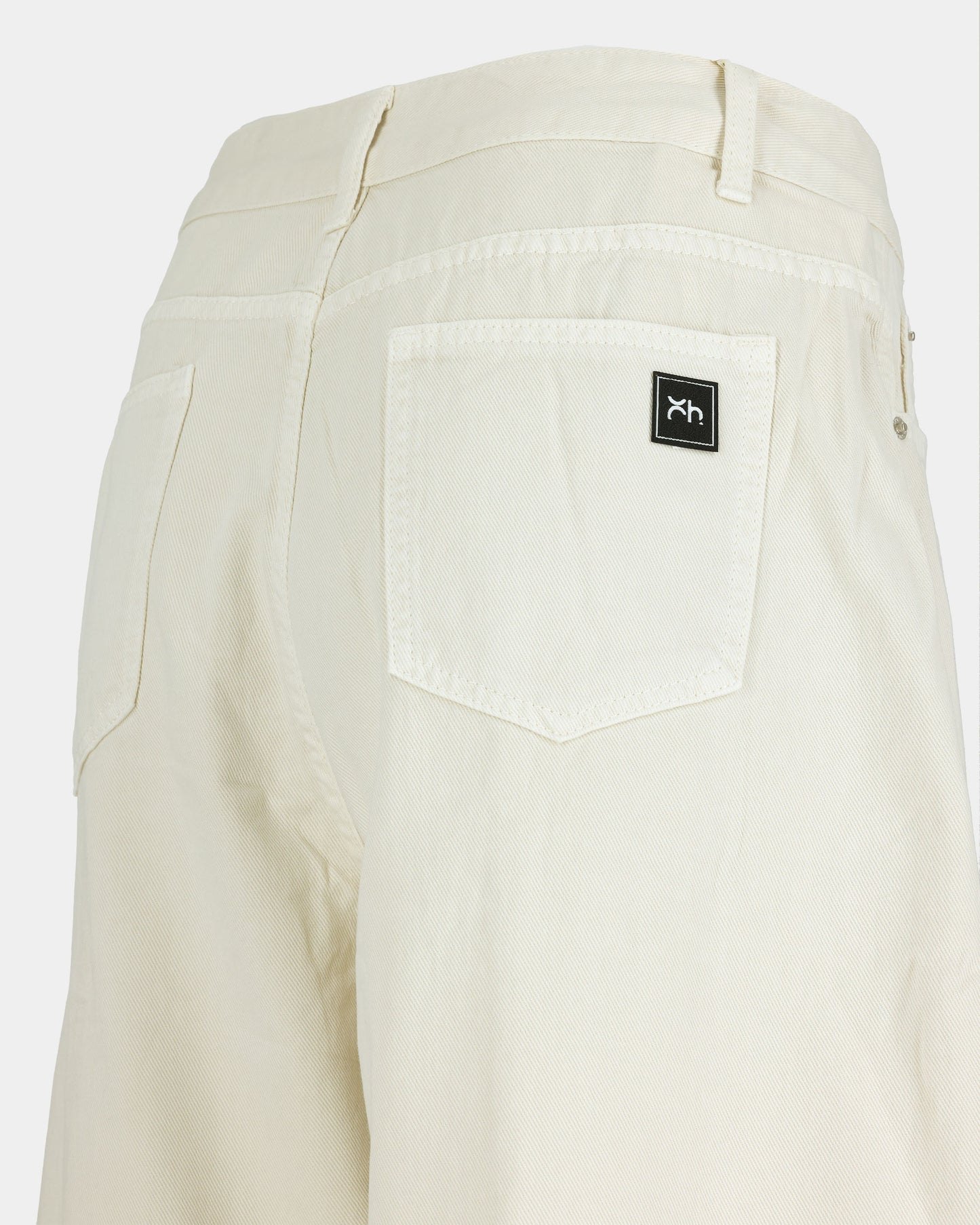 Wide-Leg Utility Pants - White