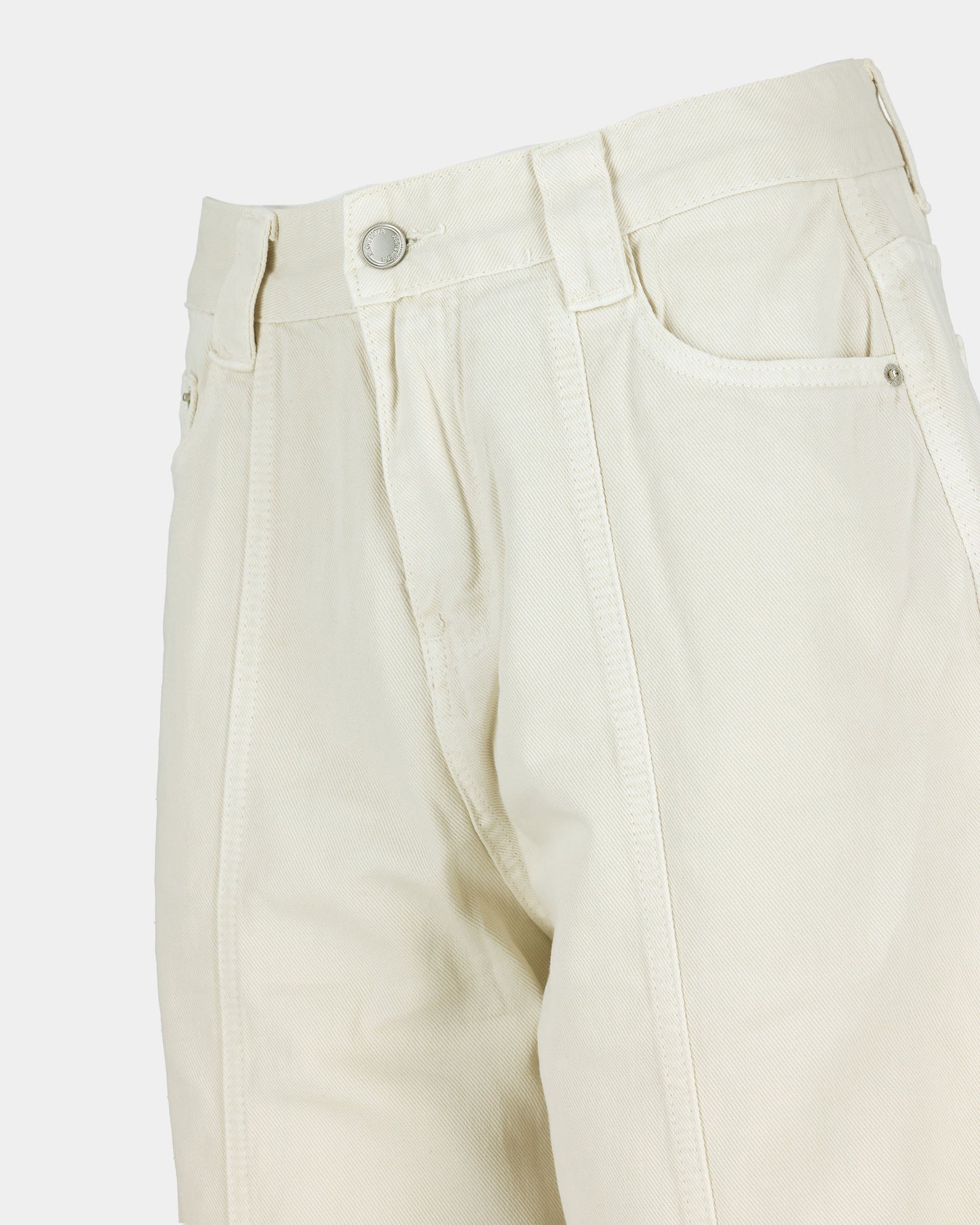Wide-Leg Utility Pants - White