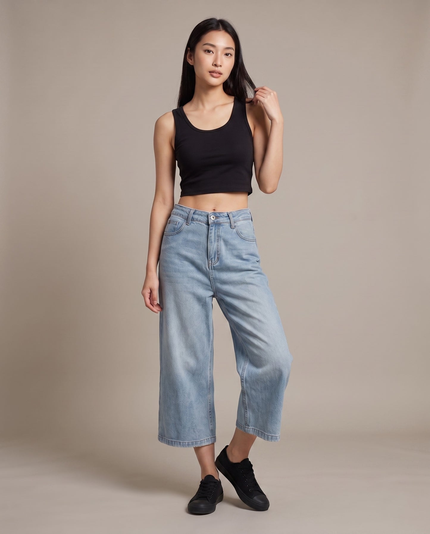 Pixie Dust Cropped Denim Jeans