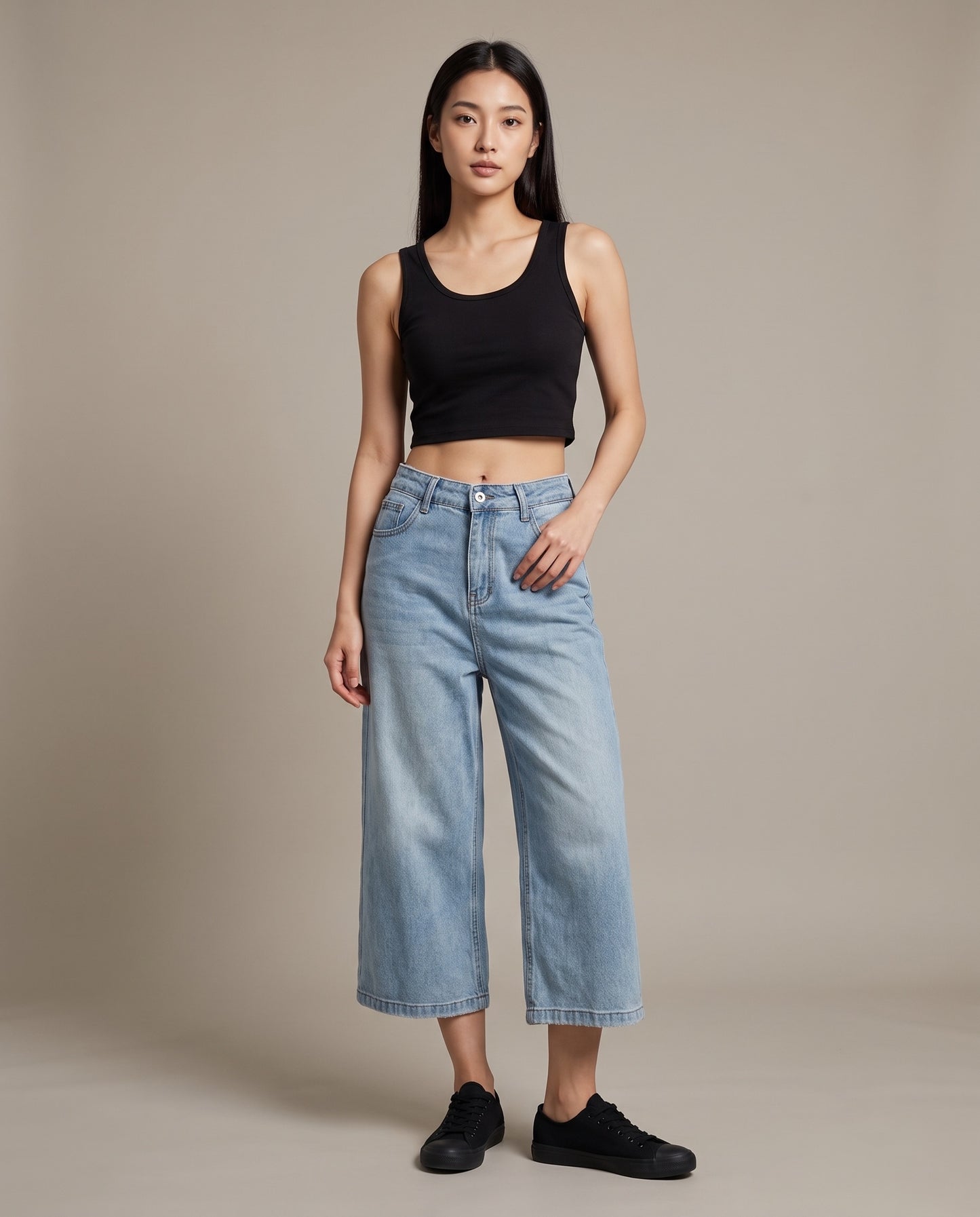 Pixie Dust Cropped Denim Jeans