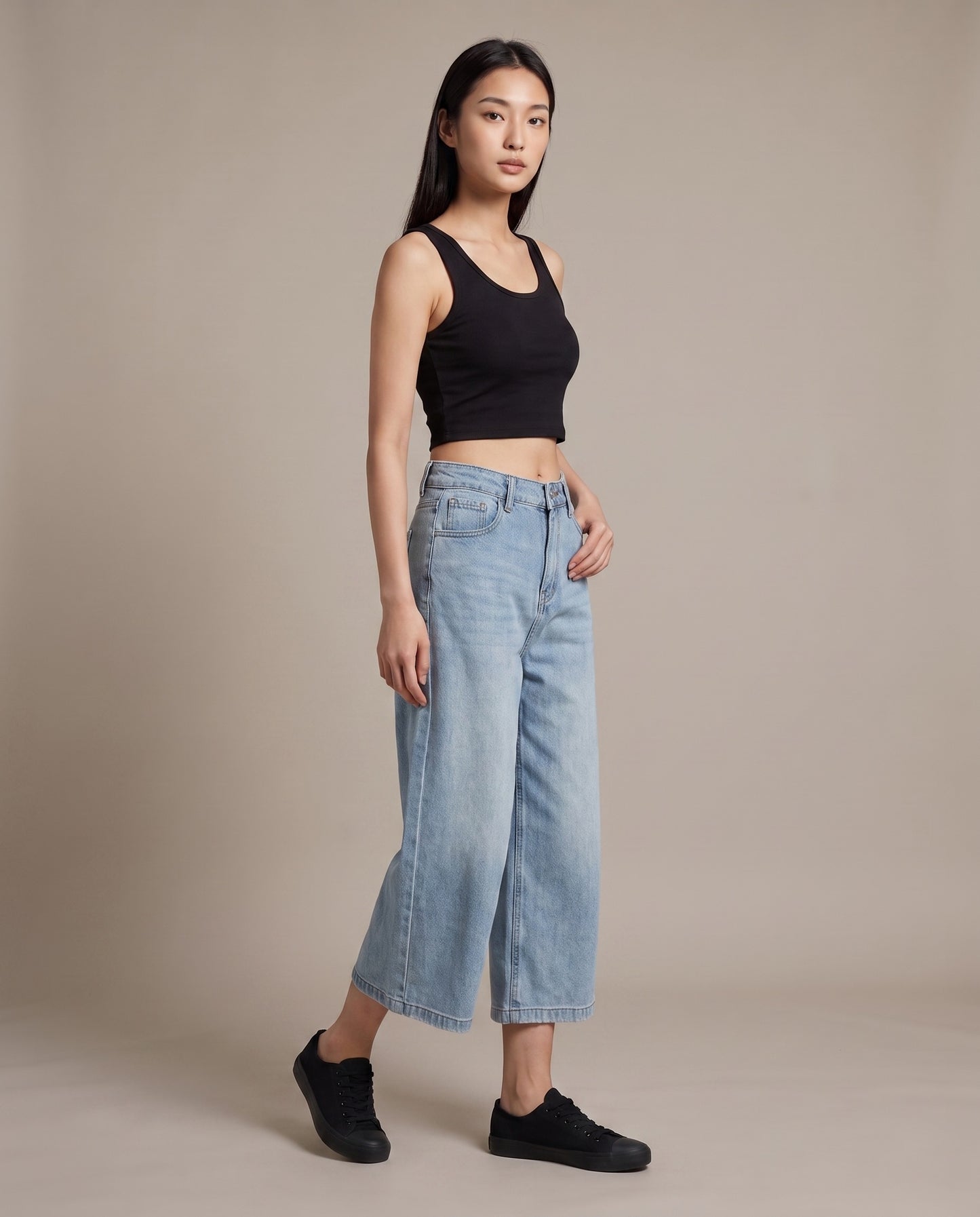 Pixie Dust Cropped Denim Jeans