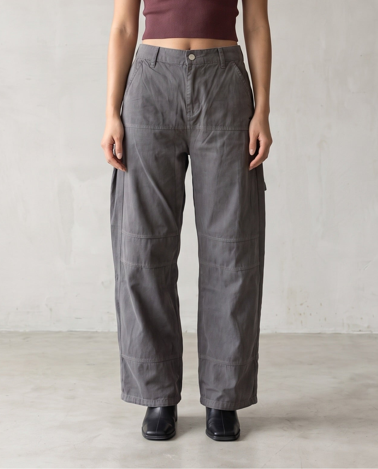 Utility Cargo Wide-Leg Pants