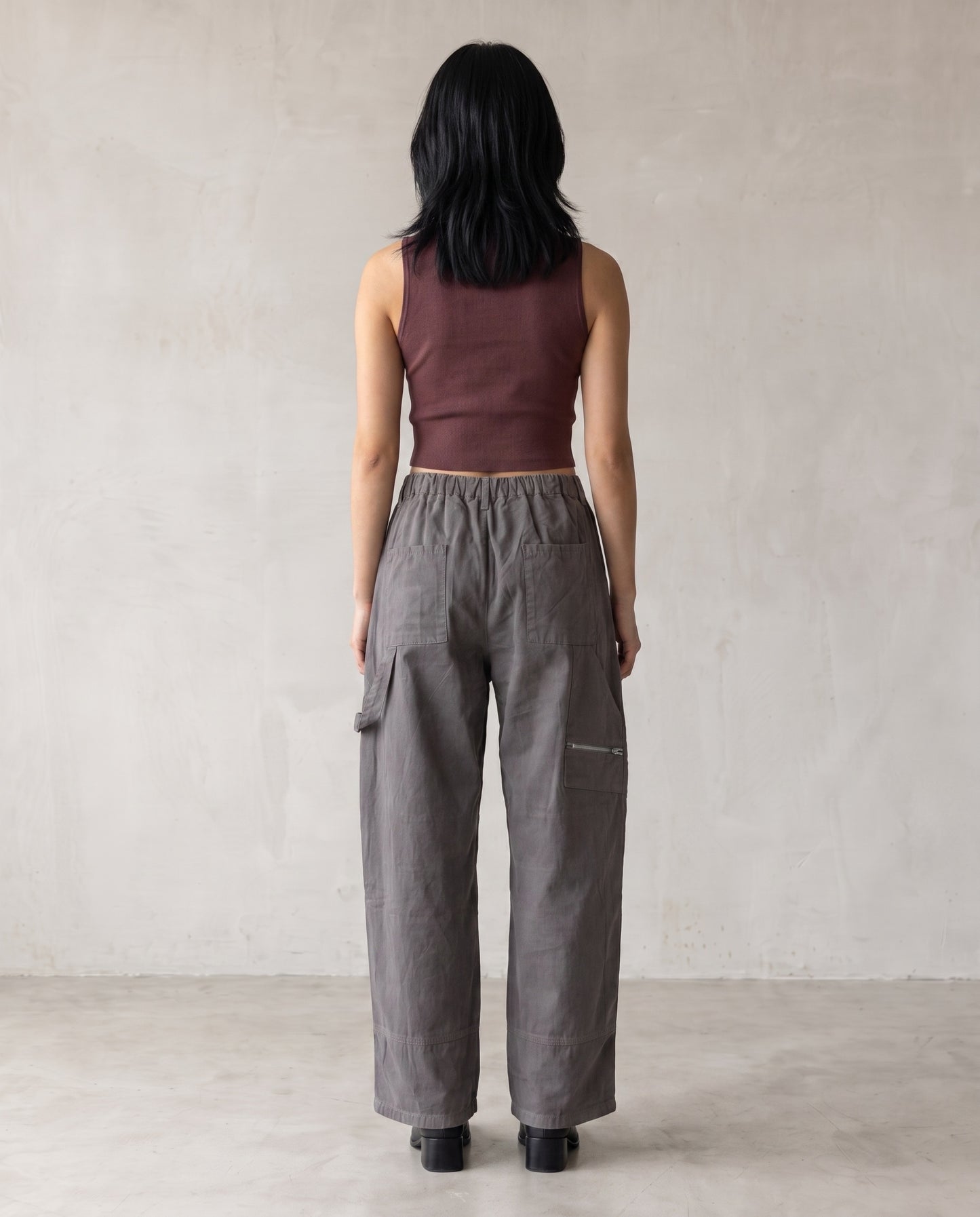 Utility Cargo Wide-Leg Pants
