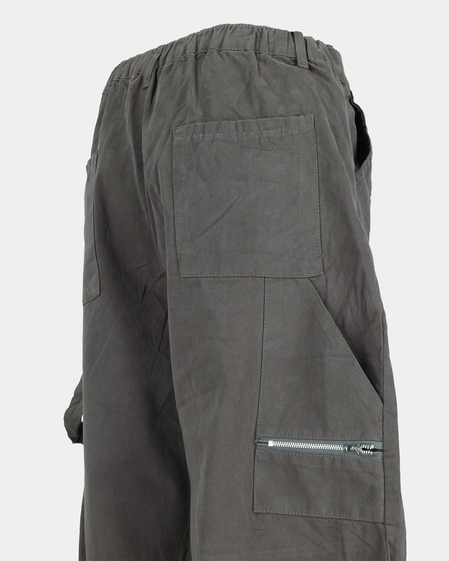 Utility Cargo Wide-Leg Pants