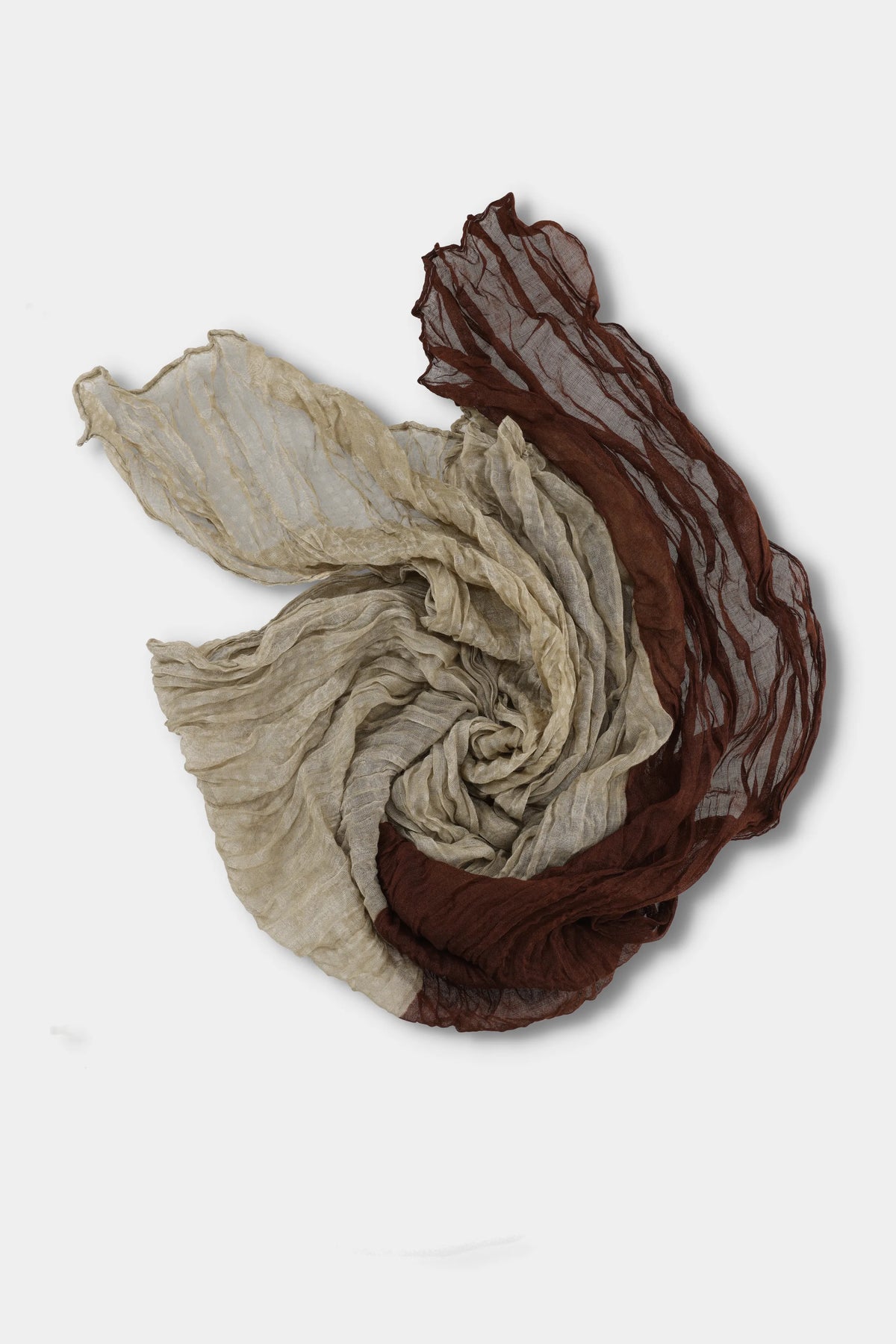 Cocoa Stone Crinkle Scarf