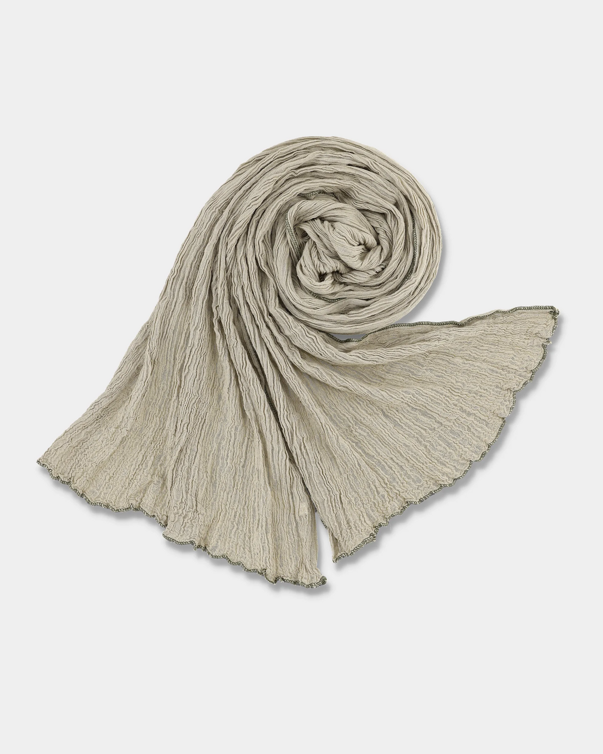 Mushroom Crinkle Scarf