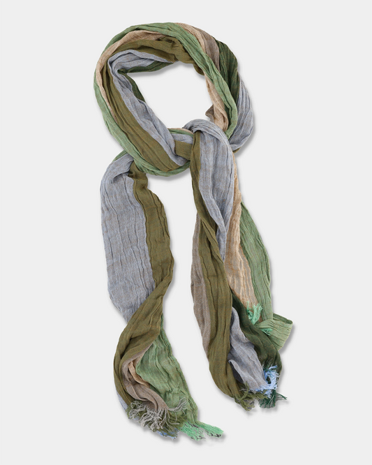 Terrain Stripe Crinkle Scarf