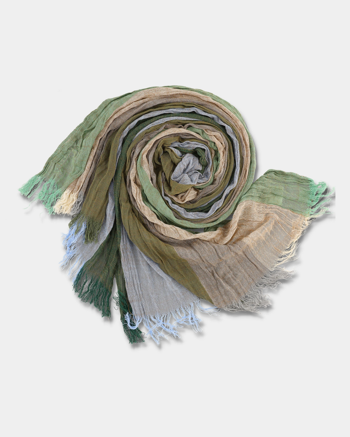 Terrain Stripe Crinkle Scarf