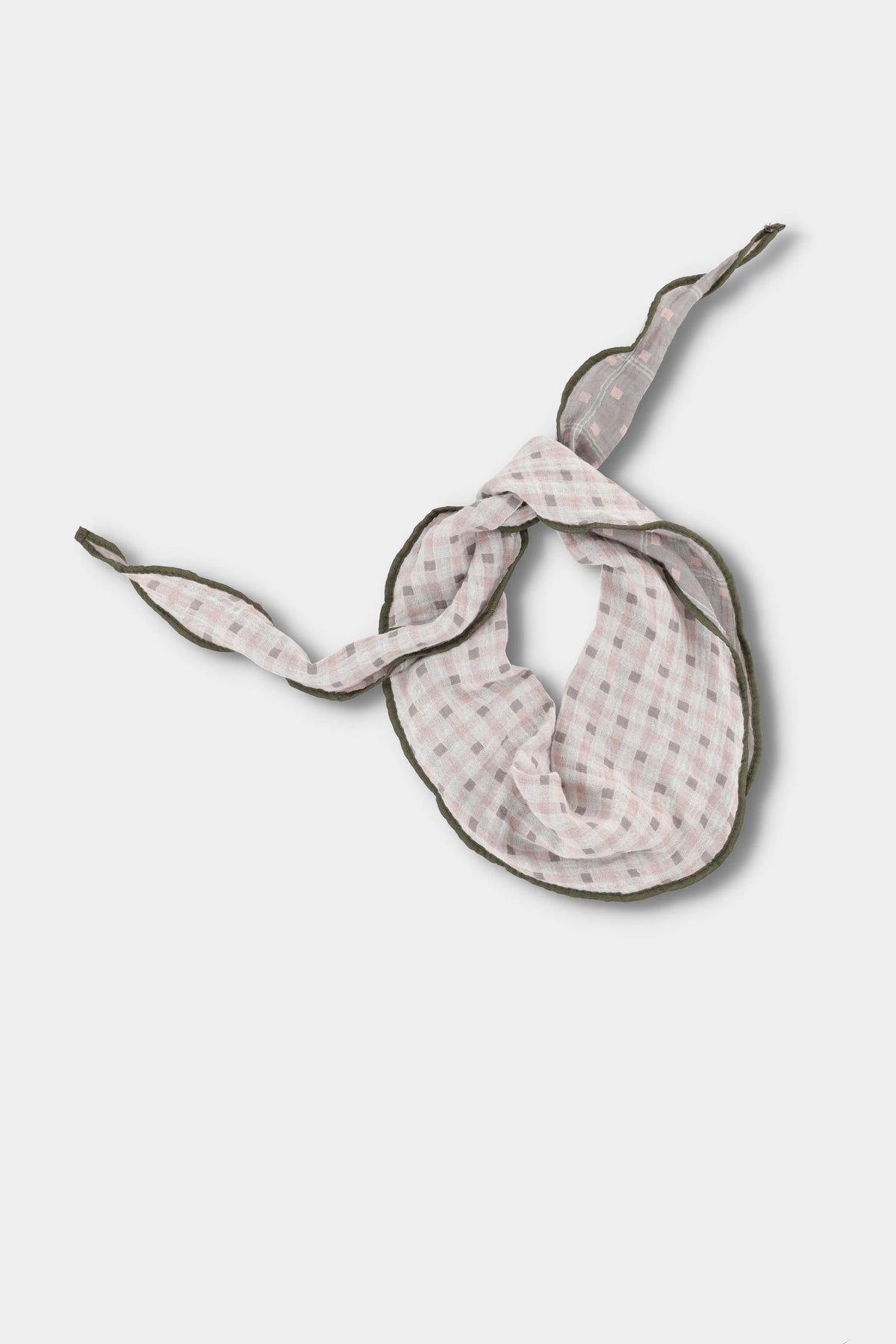Blush Grid Reversible Scarf