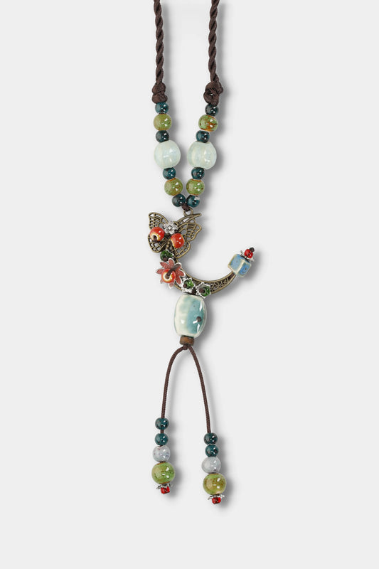 Xijiangyue Beaded Pendant Necklace