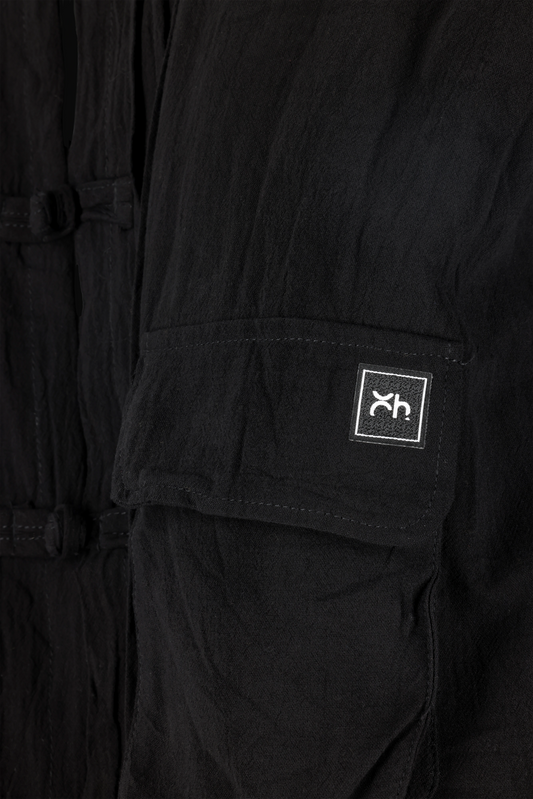 Wabi Quilted Frog-Button Jacket