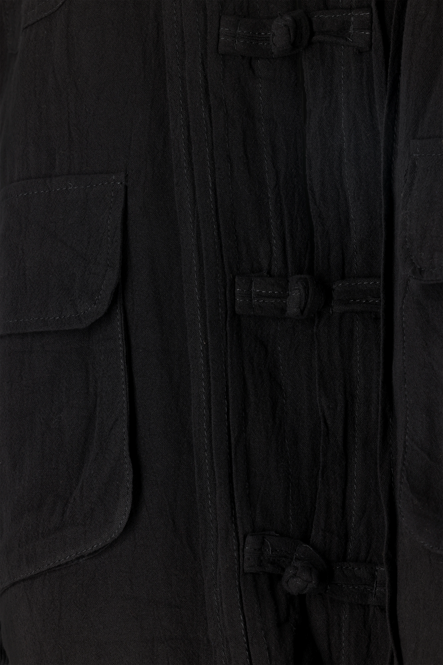 Wabi Quilted Frog-Button Jacket