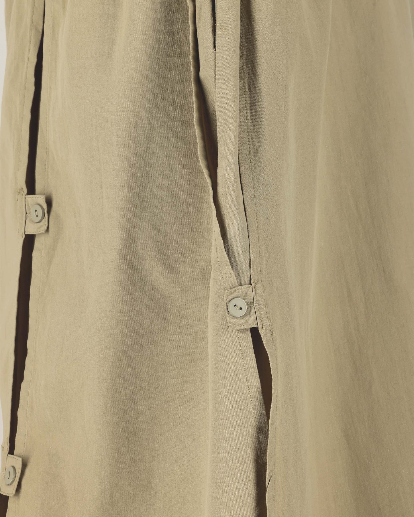 Sand Asymmetric Layered Cotton Skirt