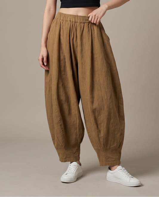 Golden Ochre Balloon Pants