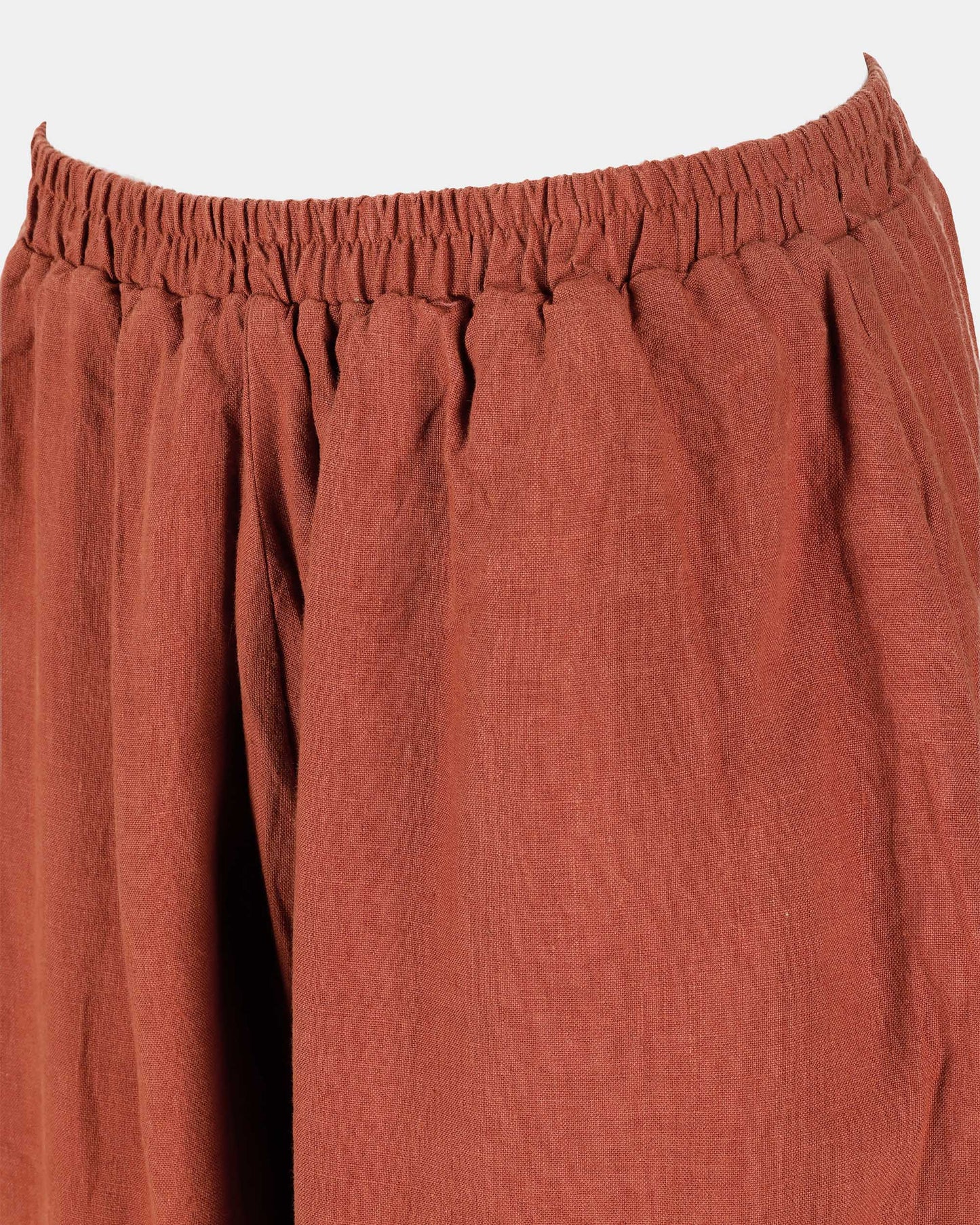 Burnt Orange Relaxed Tapered Pants