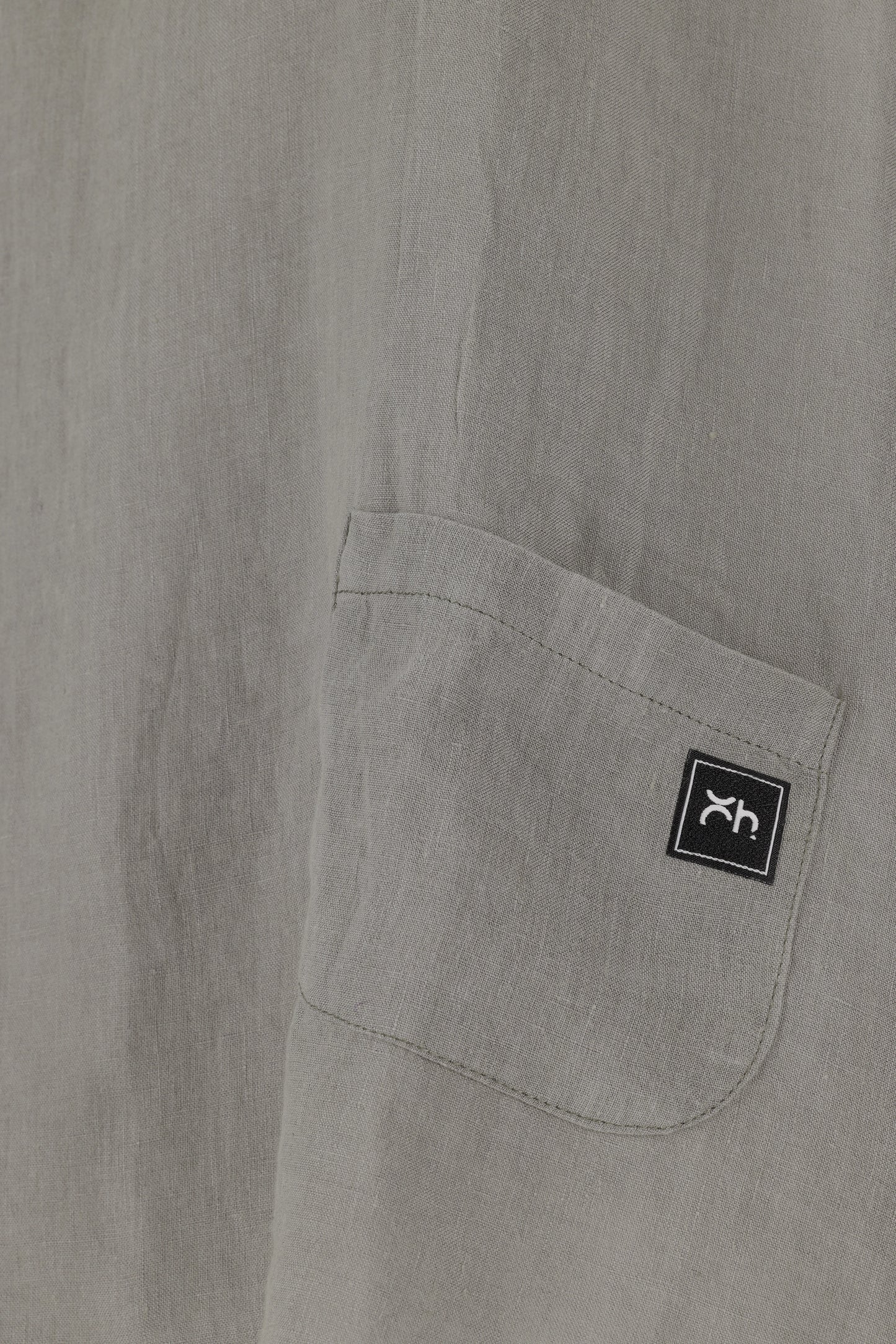 Stonewashed Linen Vest (Fog Grey)