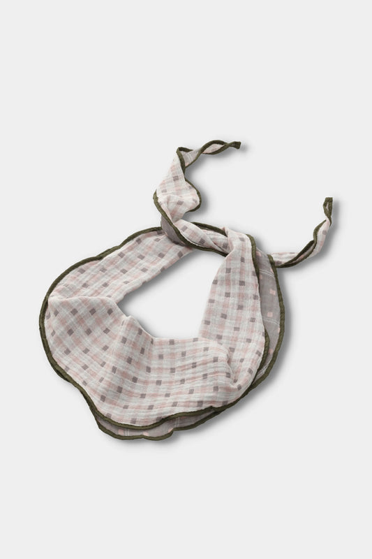 Blush Grid Reversible Scarf