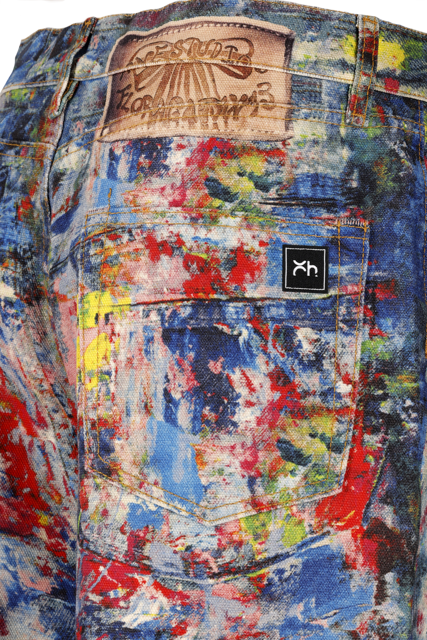 Abstract Canvas Wide Pants