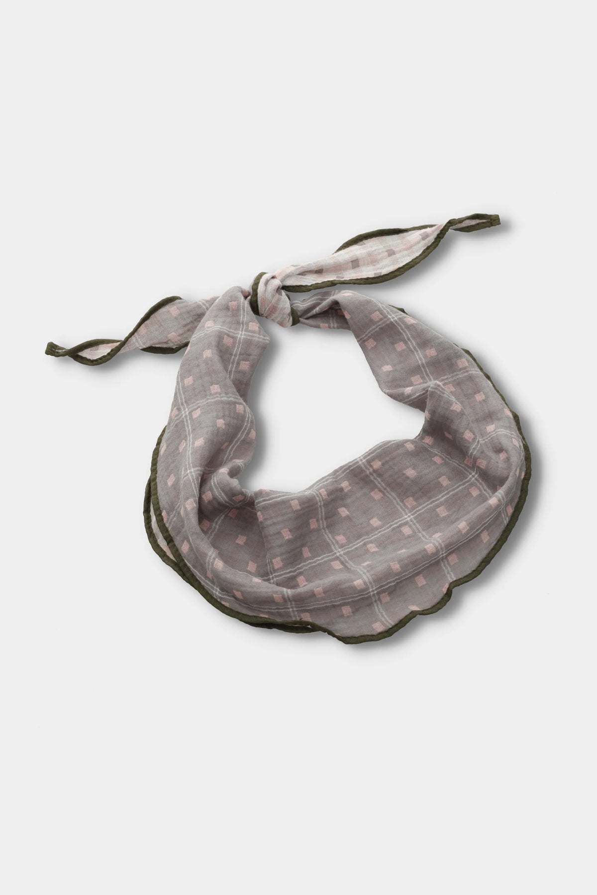 Blush Grid Reversible Scarf