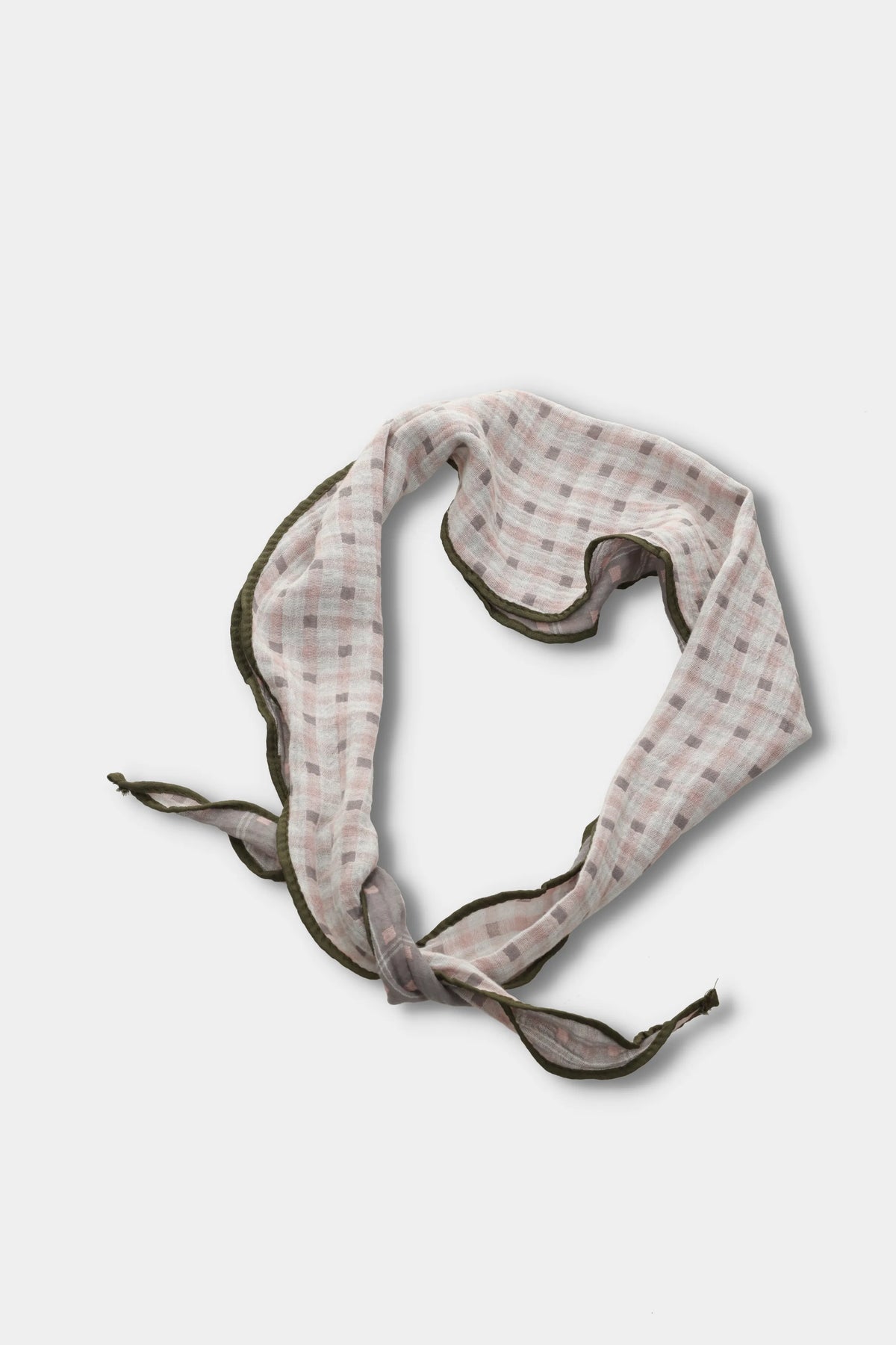 Blush Grid Reversible Scarf