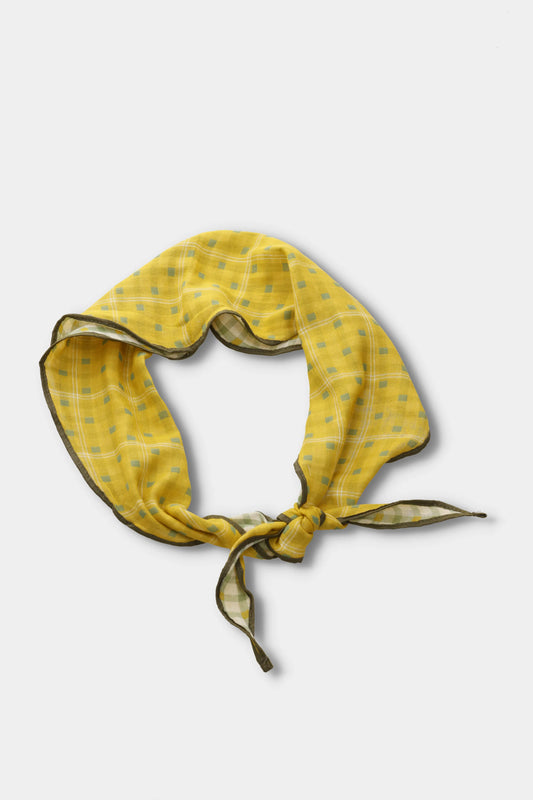 Harvest Grid Reversible Scarf