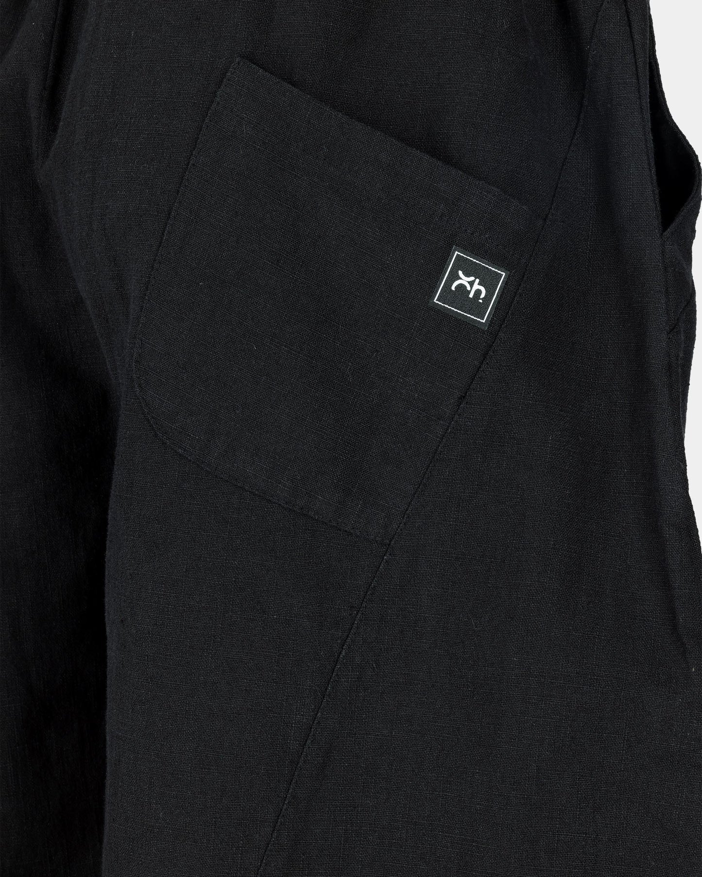 Black Sculpted Tapered Pants