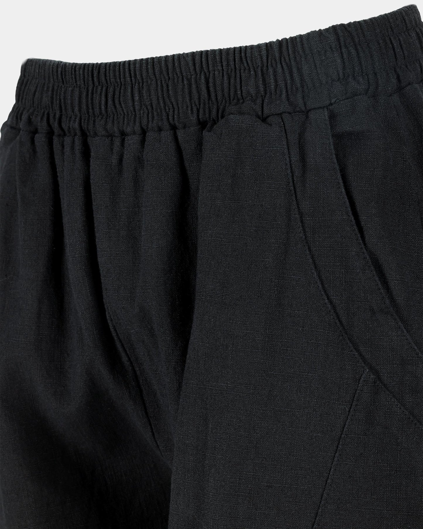 Black Sculpted Tapered Pants