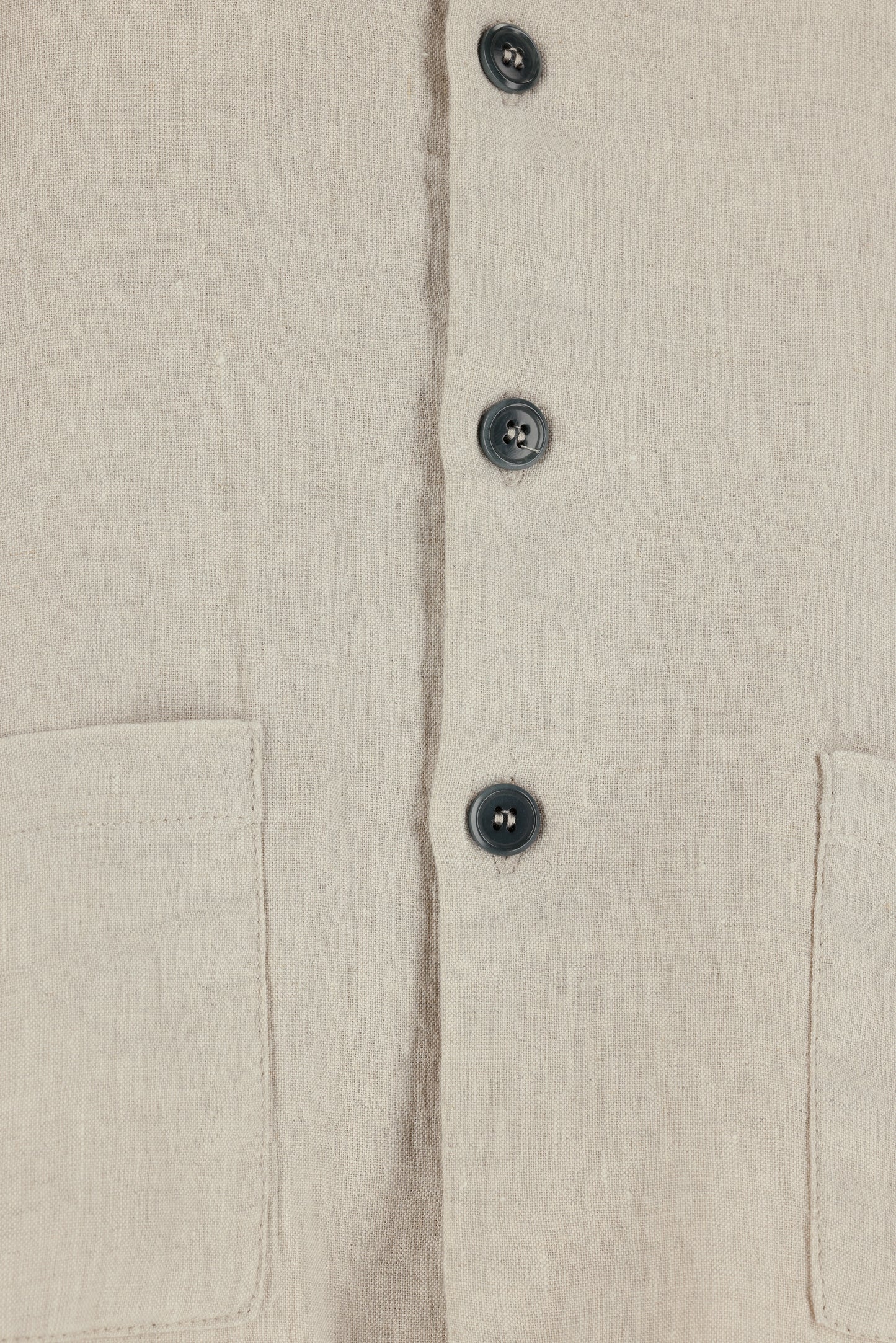 Stonewashed Linen Jacket (Oat & Blush)