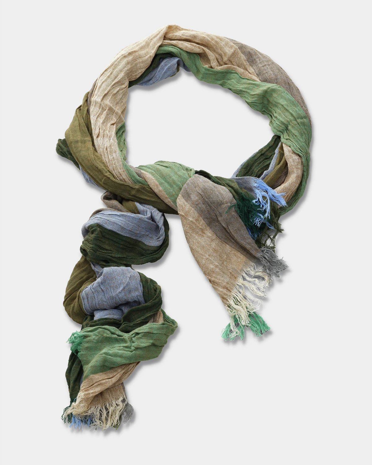 Terrain Stripe Crinkle Scarf