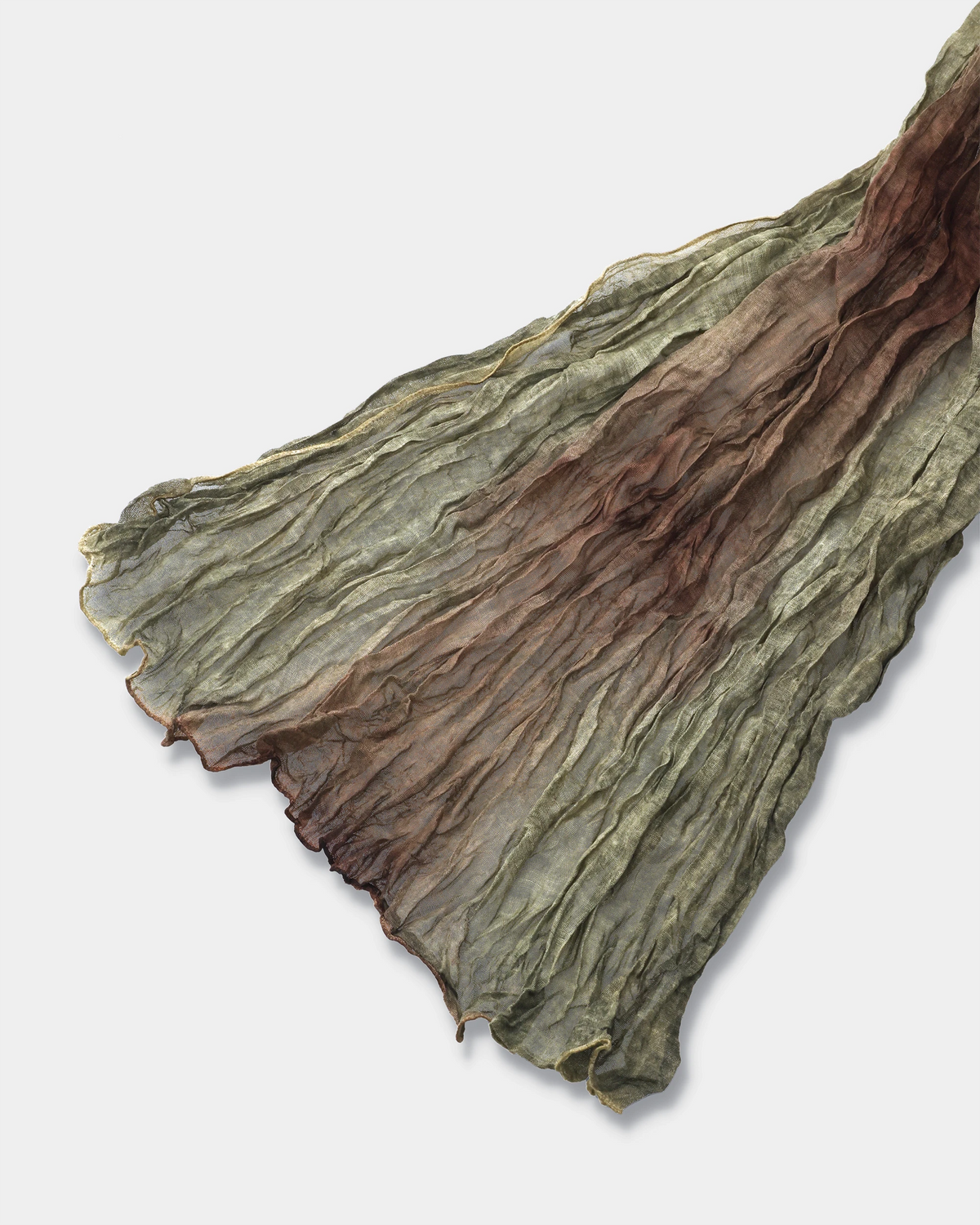 Moss Cocoa Crinkle Scarf