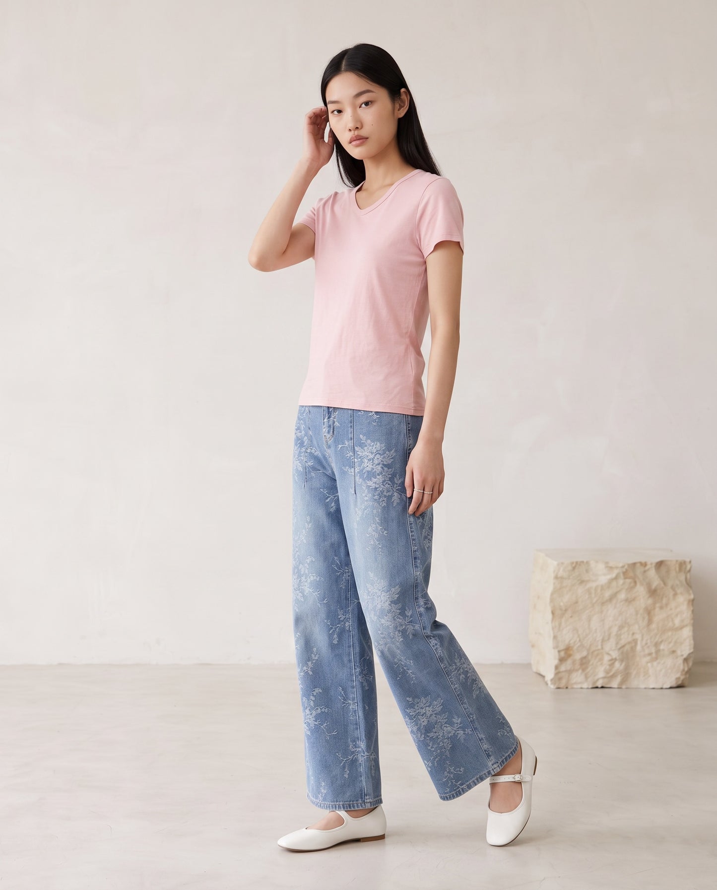 Ease T-Shirt – Blush Pink