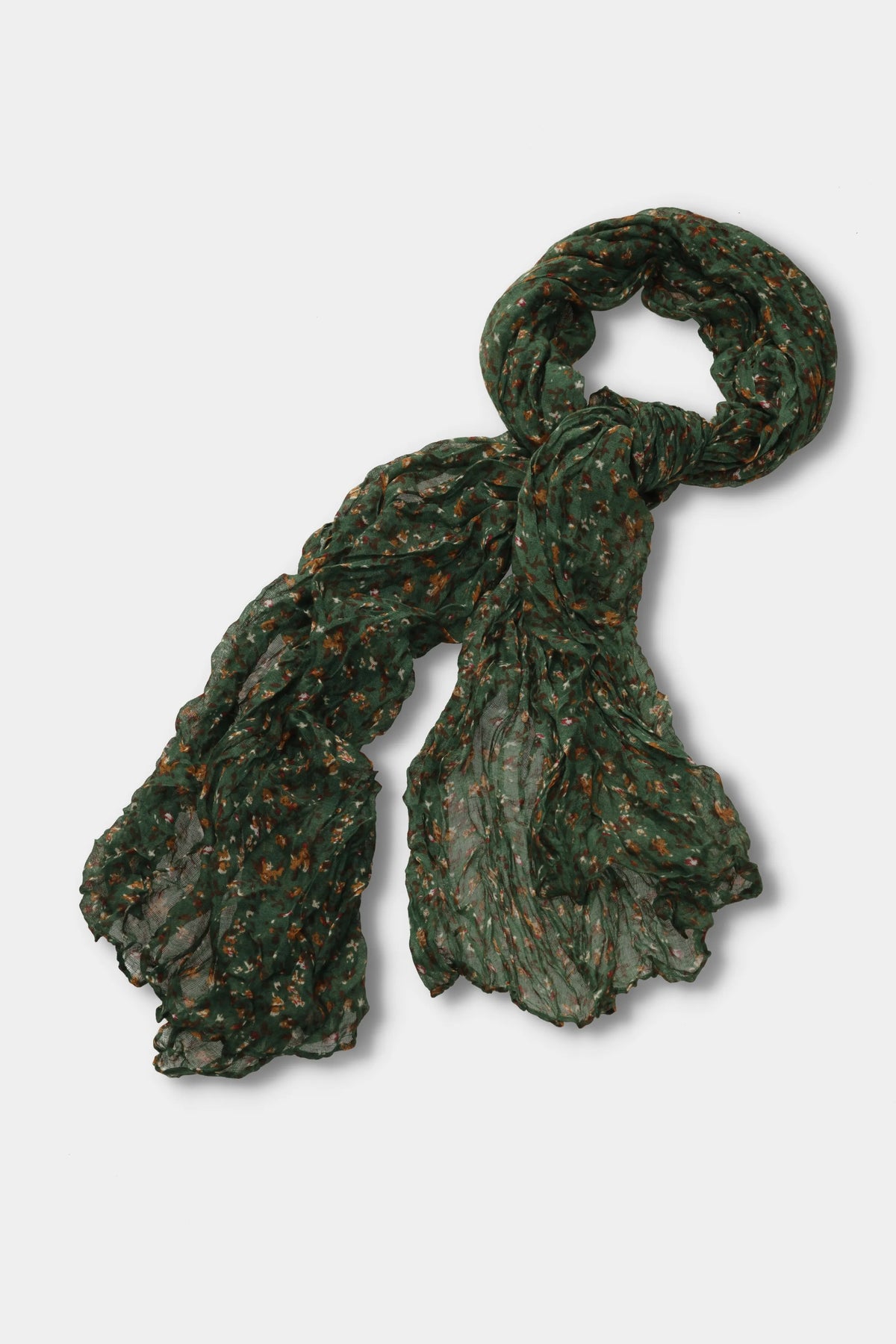 Forest Bloom Crinkle Scarf