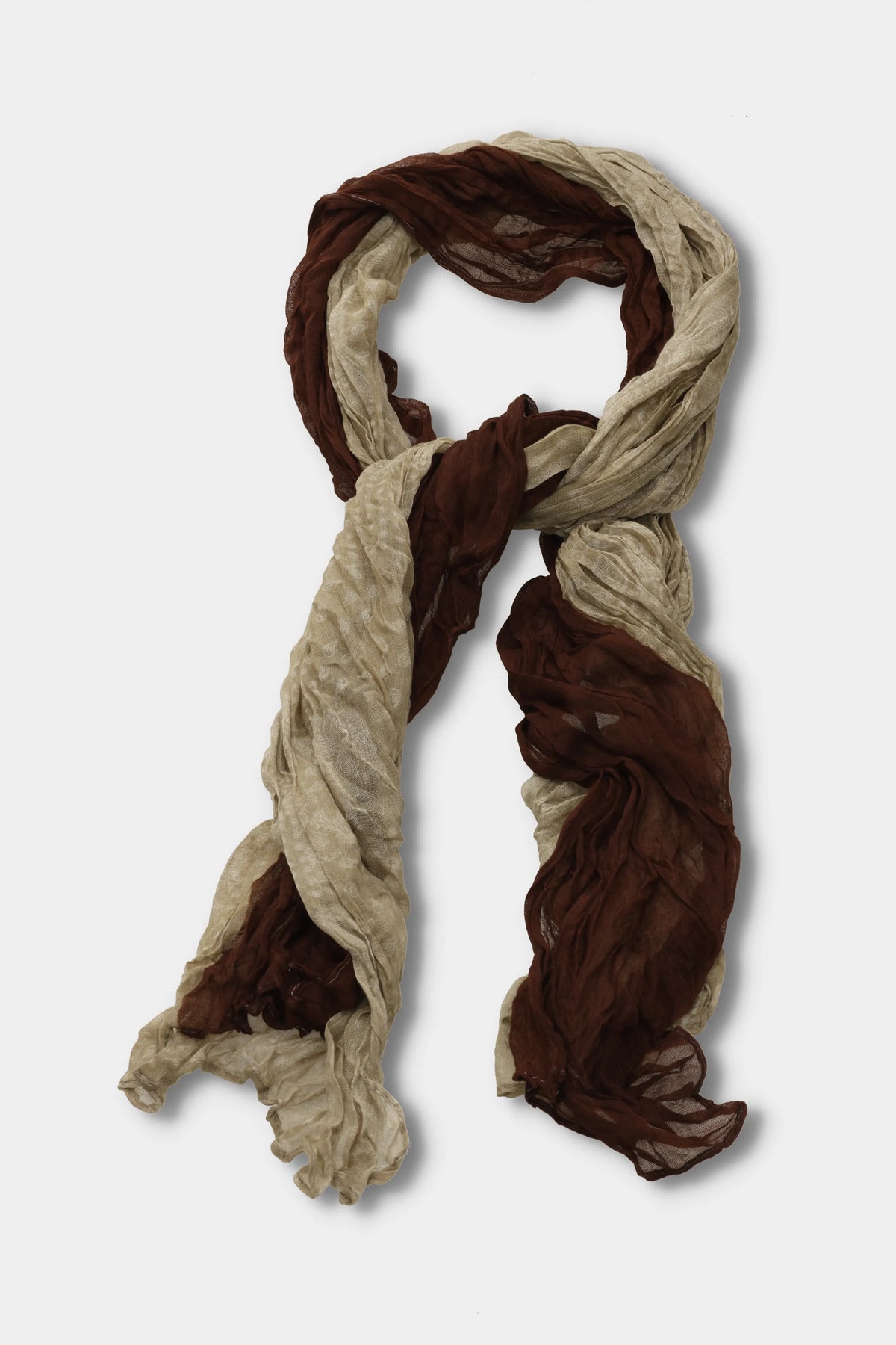 Cocoa Stone Crinkle Scarf
