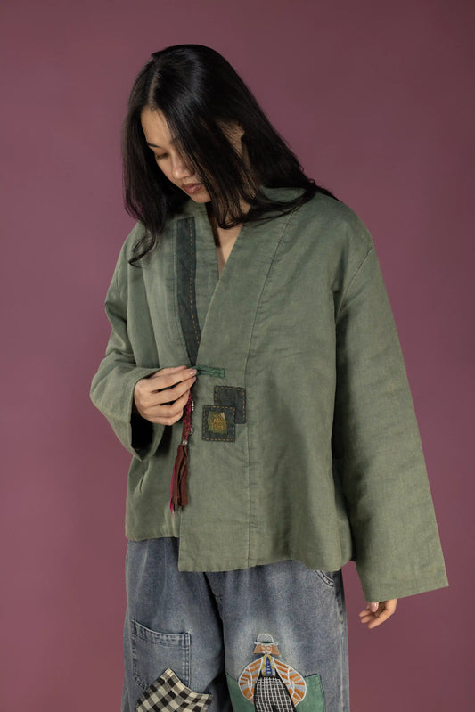 Willow Tassel Linen Jacket