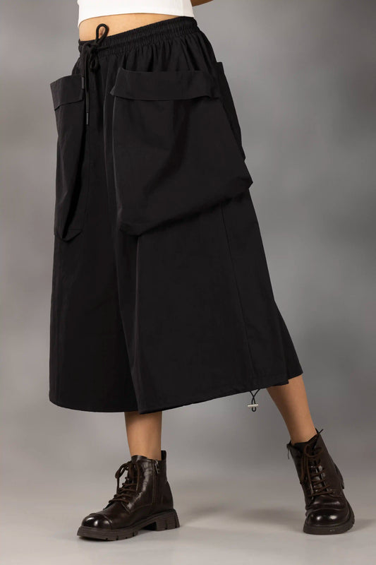 Midnight Structure Culottes–Black