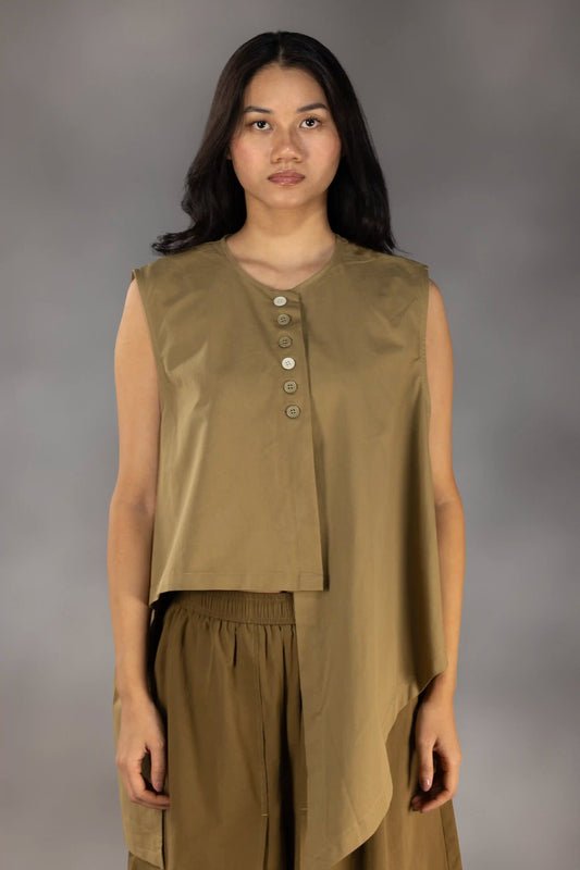 Sidefall Drape Vest